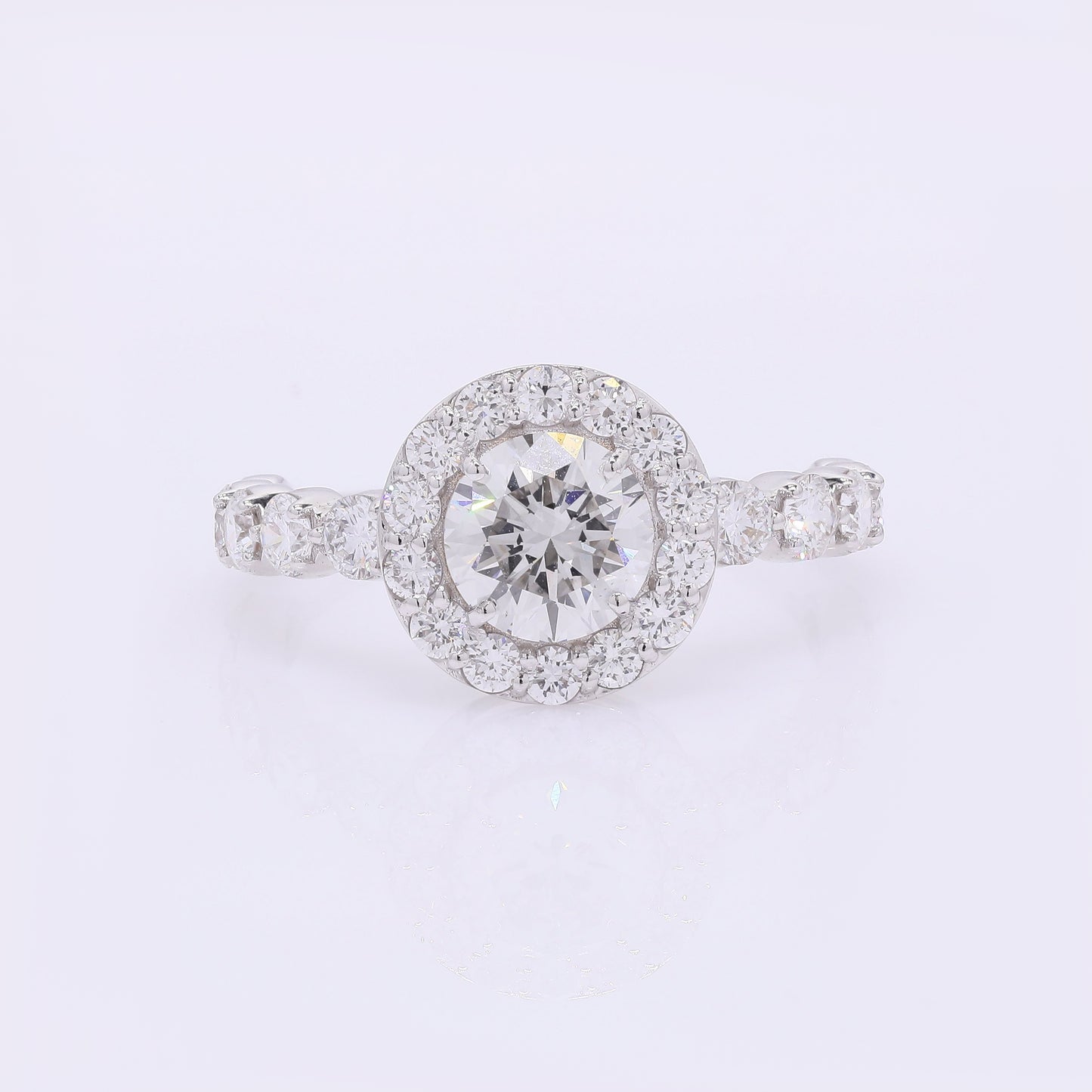 2.16 Carats Lab Grown Diamond 14K Gold Ring