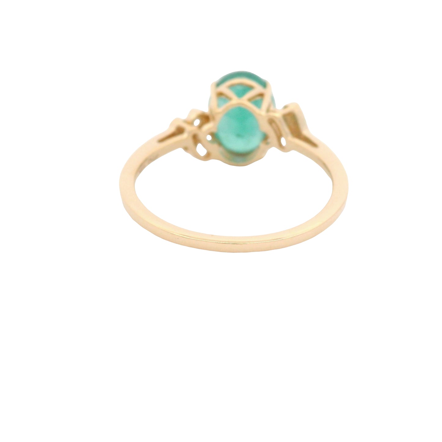 1.87 Ct Oval Emerald 14K Gold Ring