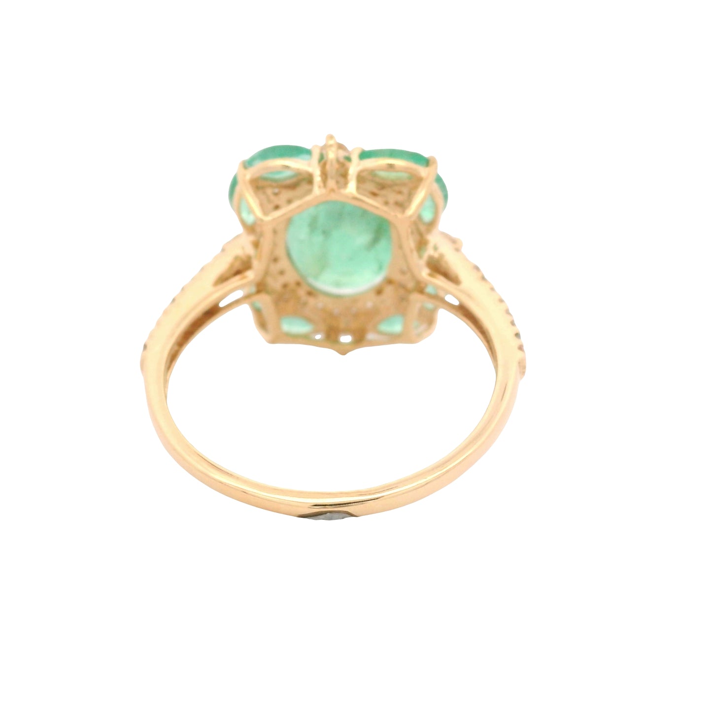 2.98 Ct Oval Emerald 14K Gold Ring