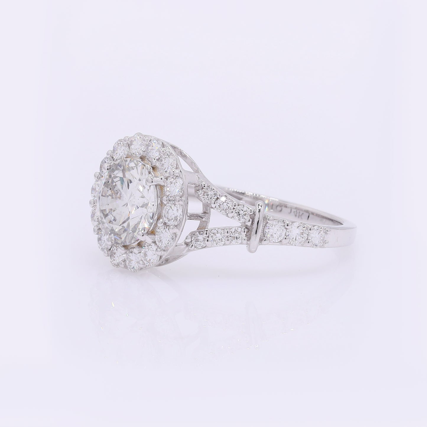 2.03 Carats Lab Grown Diamond 14K Gold Ring
