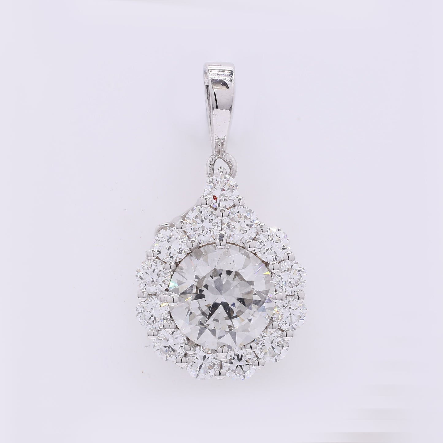 2.02 Carats Lab Grown Diamond 14K Gold Pendant