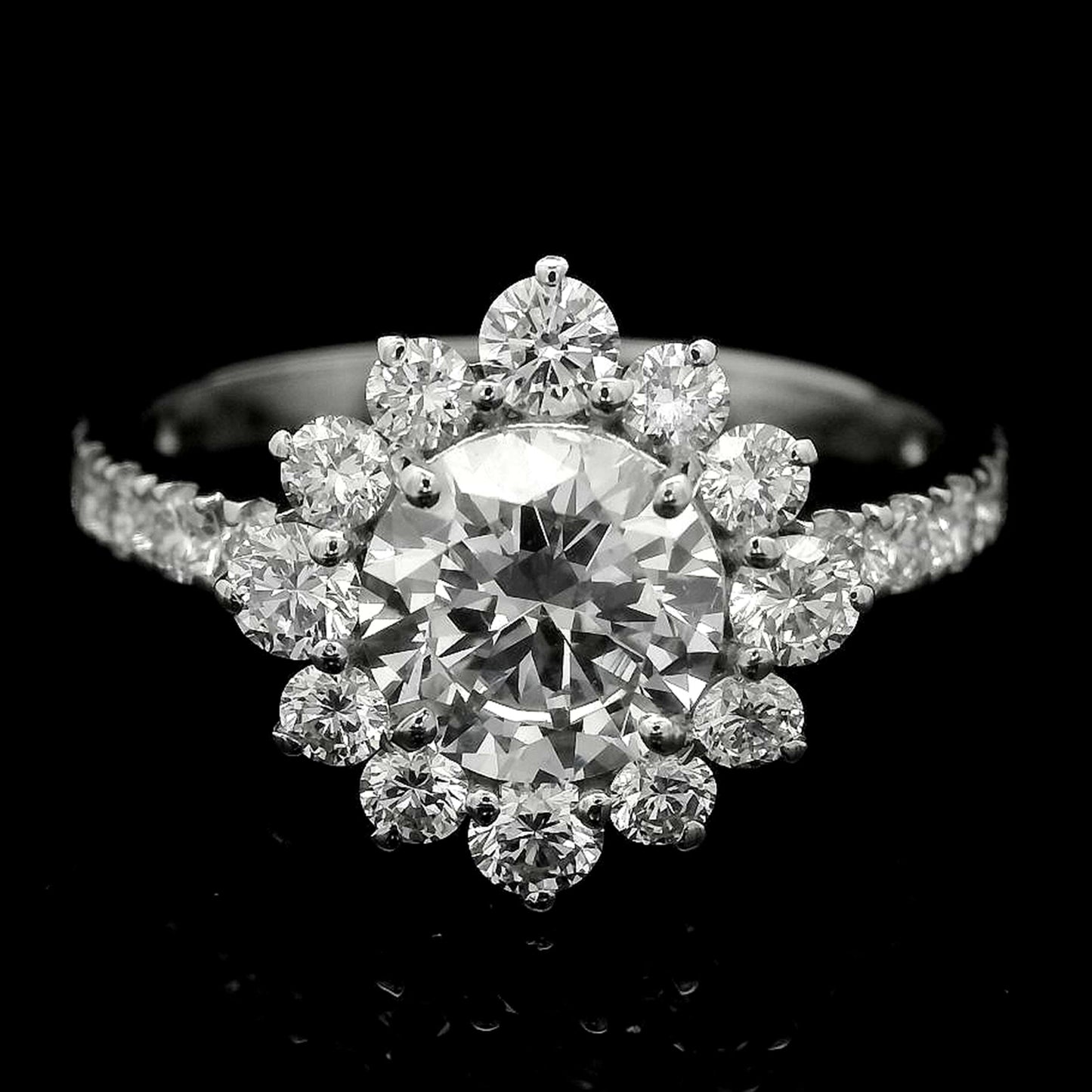 2.01 Carats Lab Grown Diamond 14K Gold Ring