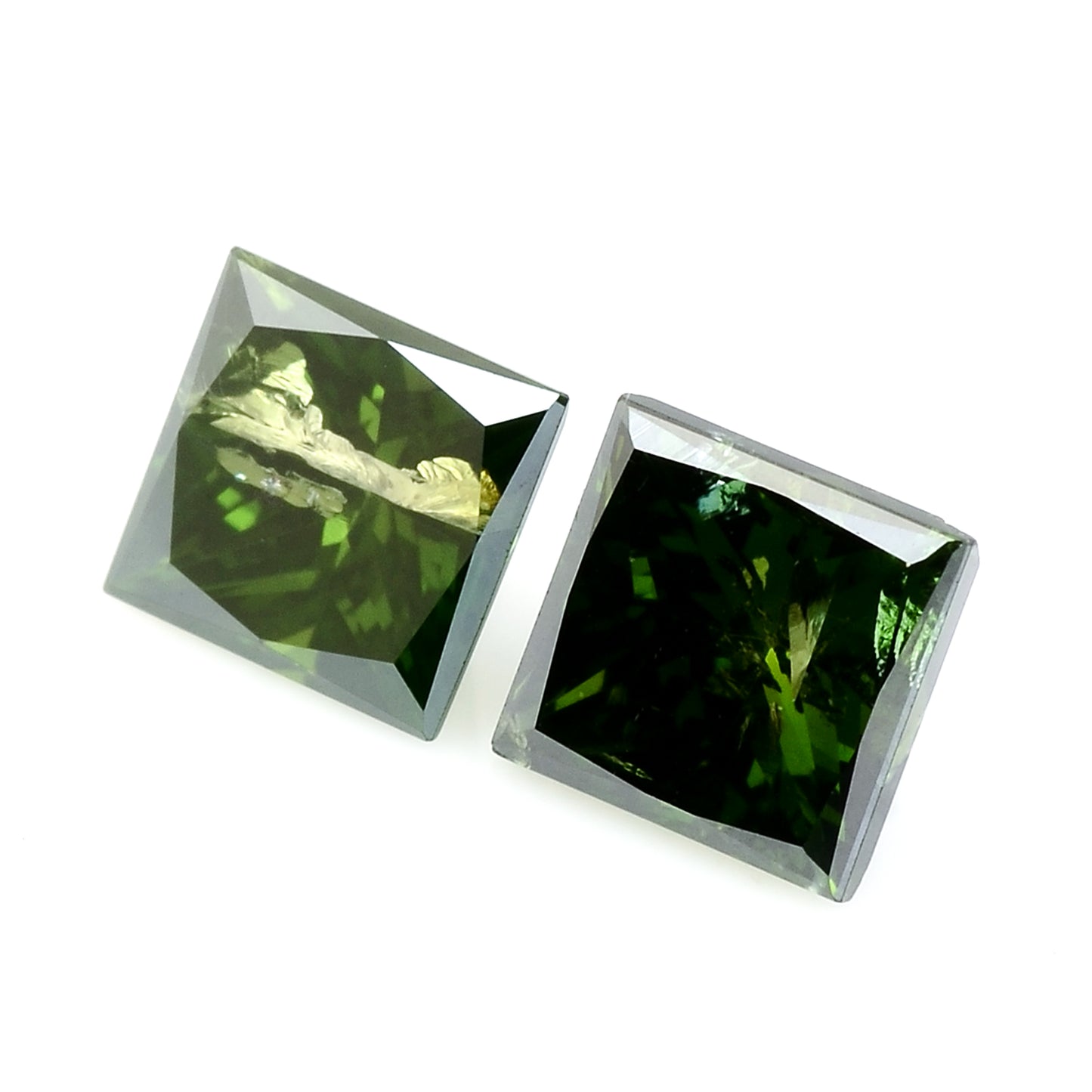 0.55 Green Diamond Sqaure Loose Gemstone