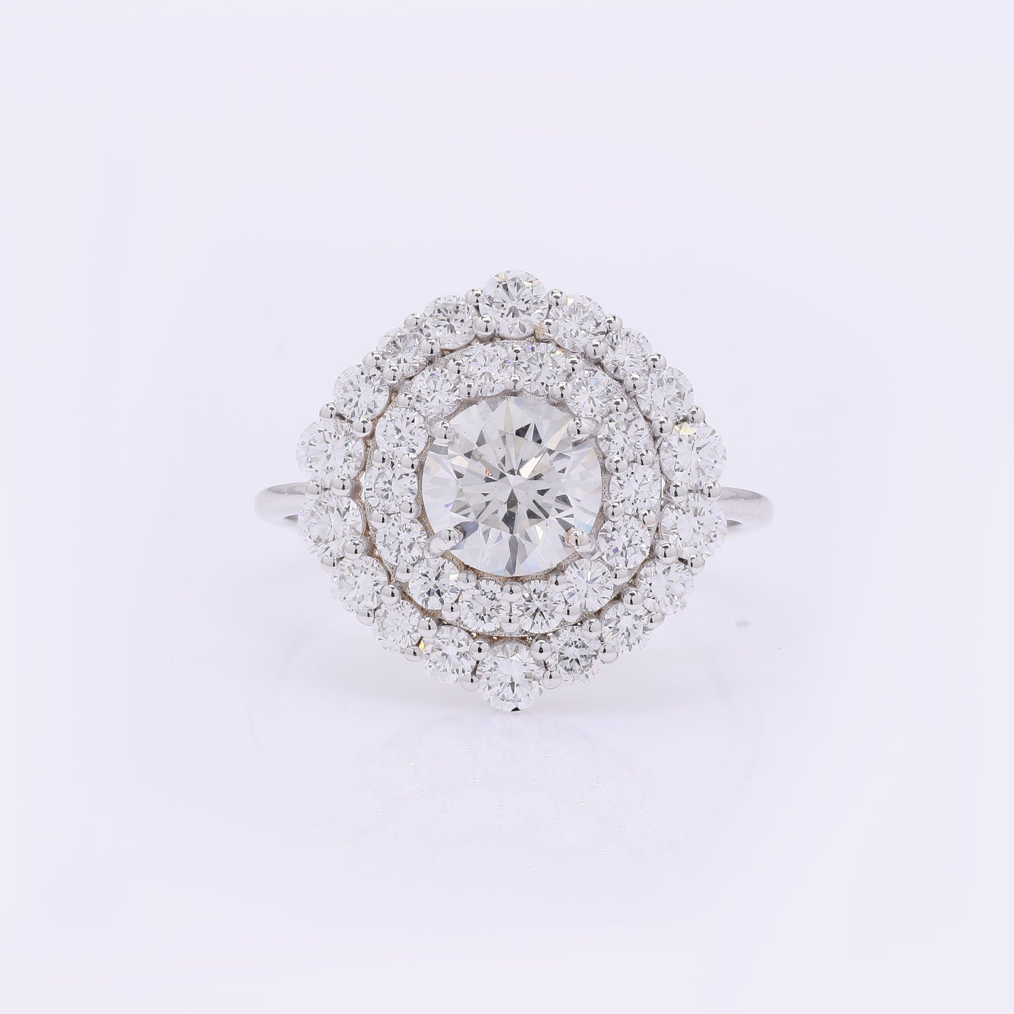 2.34 Carats Lab Grown Diamond 14K Gold Ring