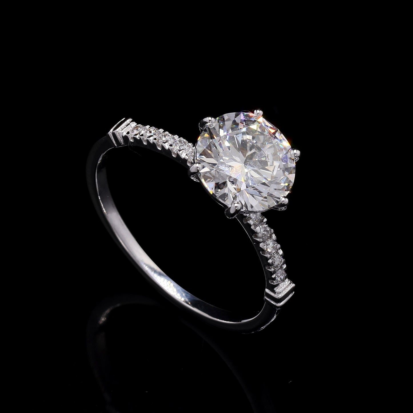 2.20 Carats Lab Grown Diamond 14K Gold Ring