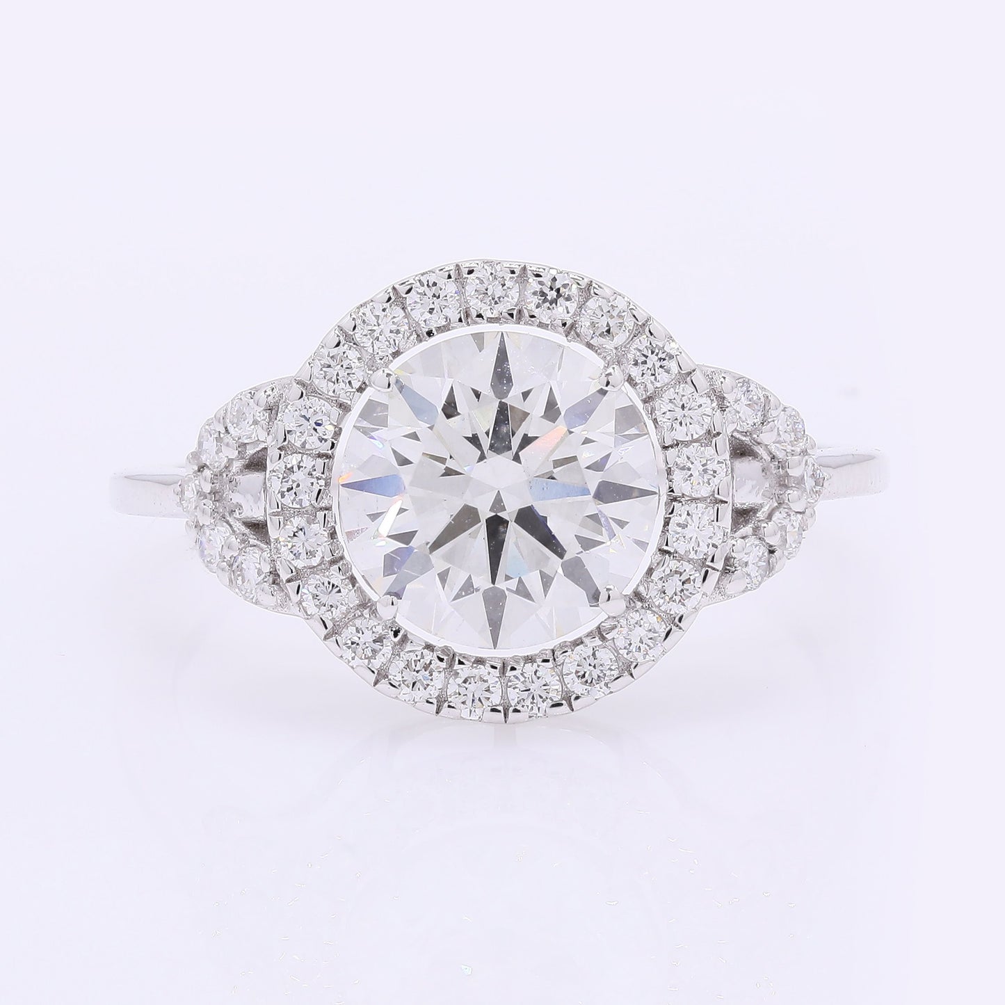2.53 Carats Lab Grown Diamond 14K Gold Ring