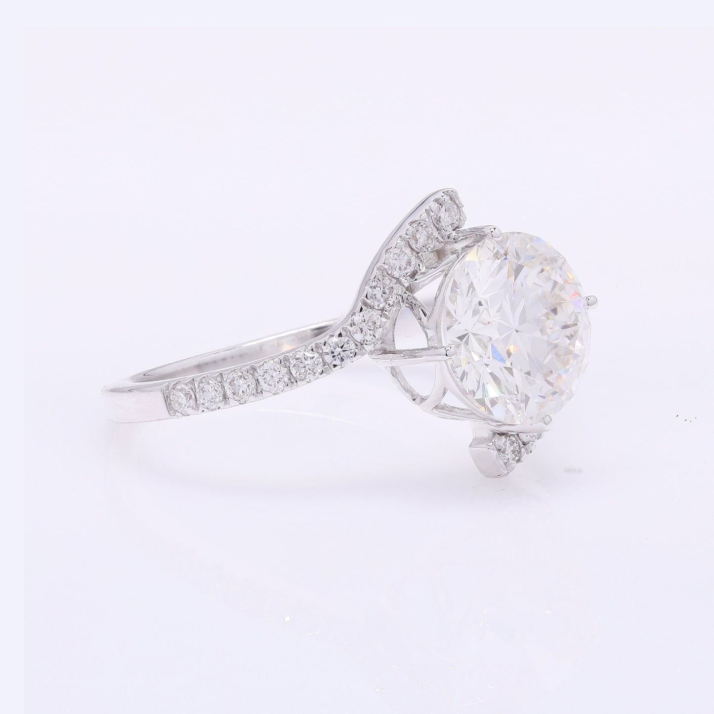 2.38 Carats Lab Grown Diamond 14K Gold Ring