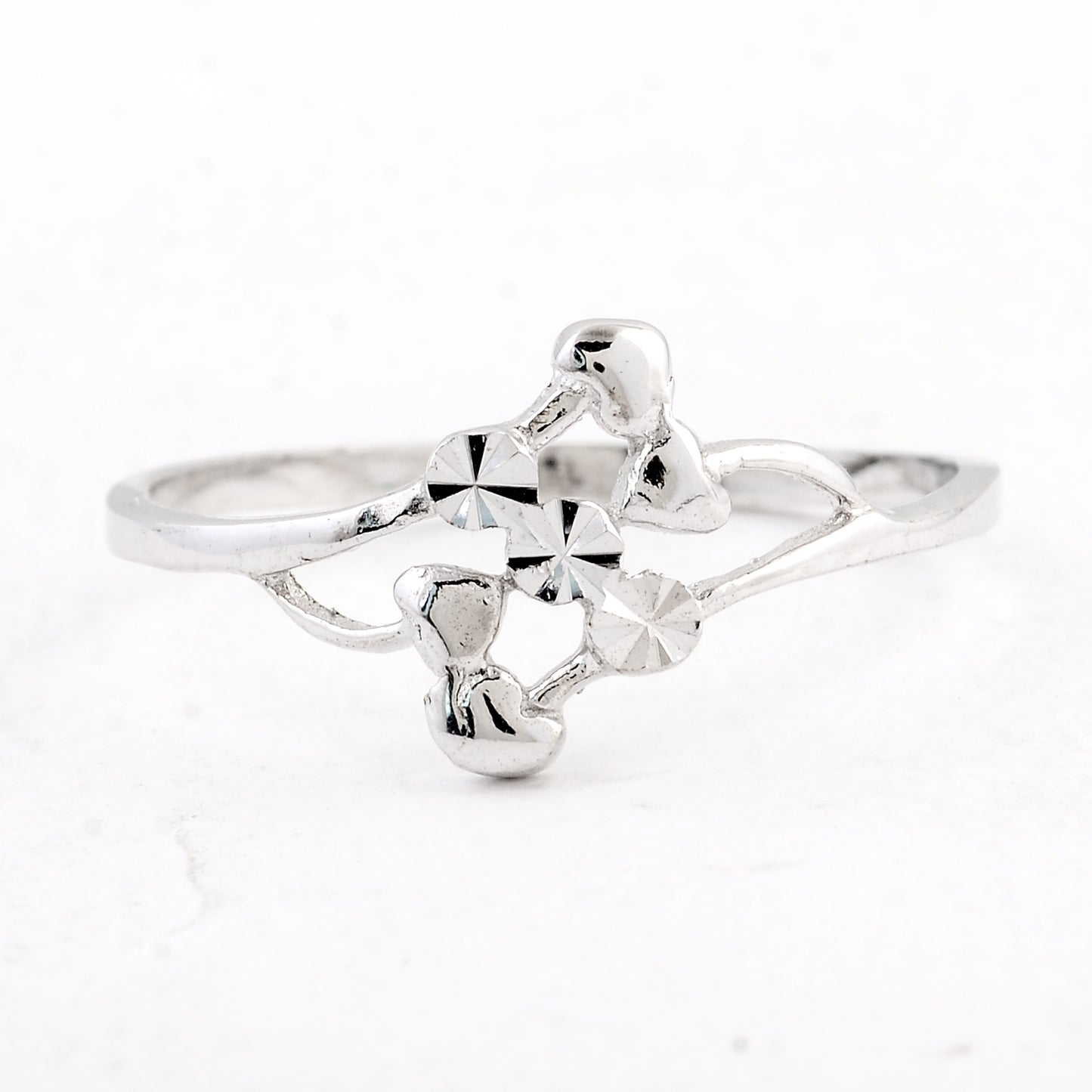 0.00 Ct Plain 925 Sterling Silver Ring