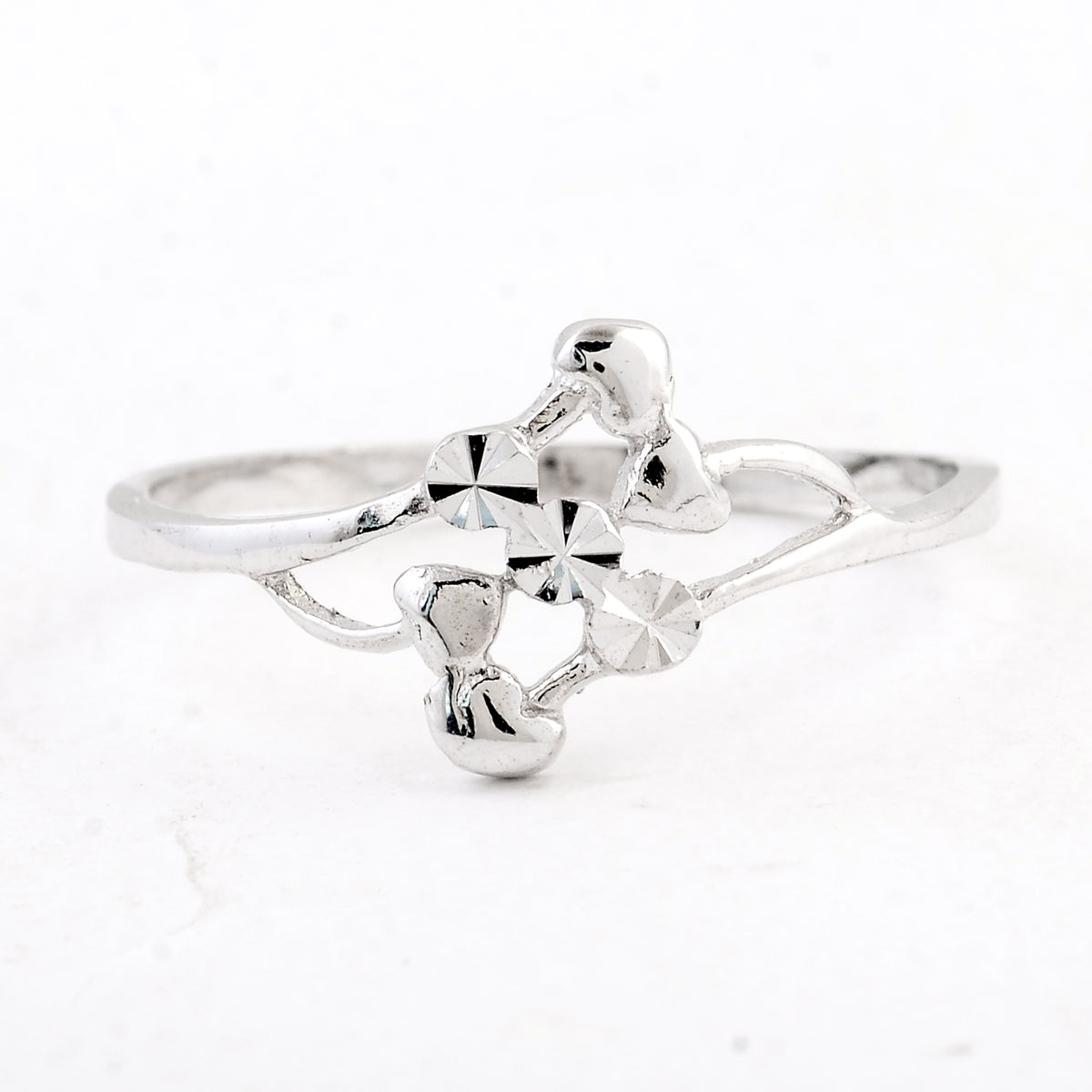 0.00 Ct Plain 925 Sterling Silver Ring