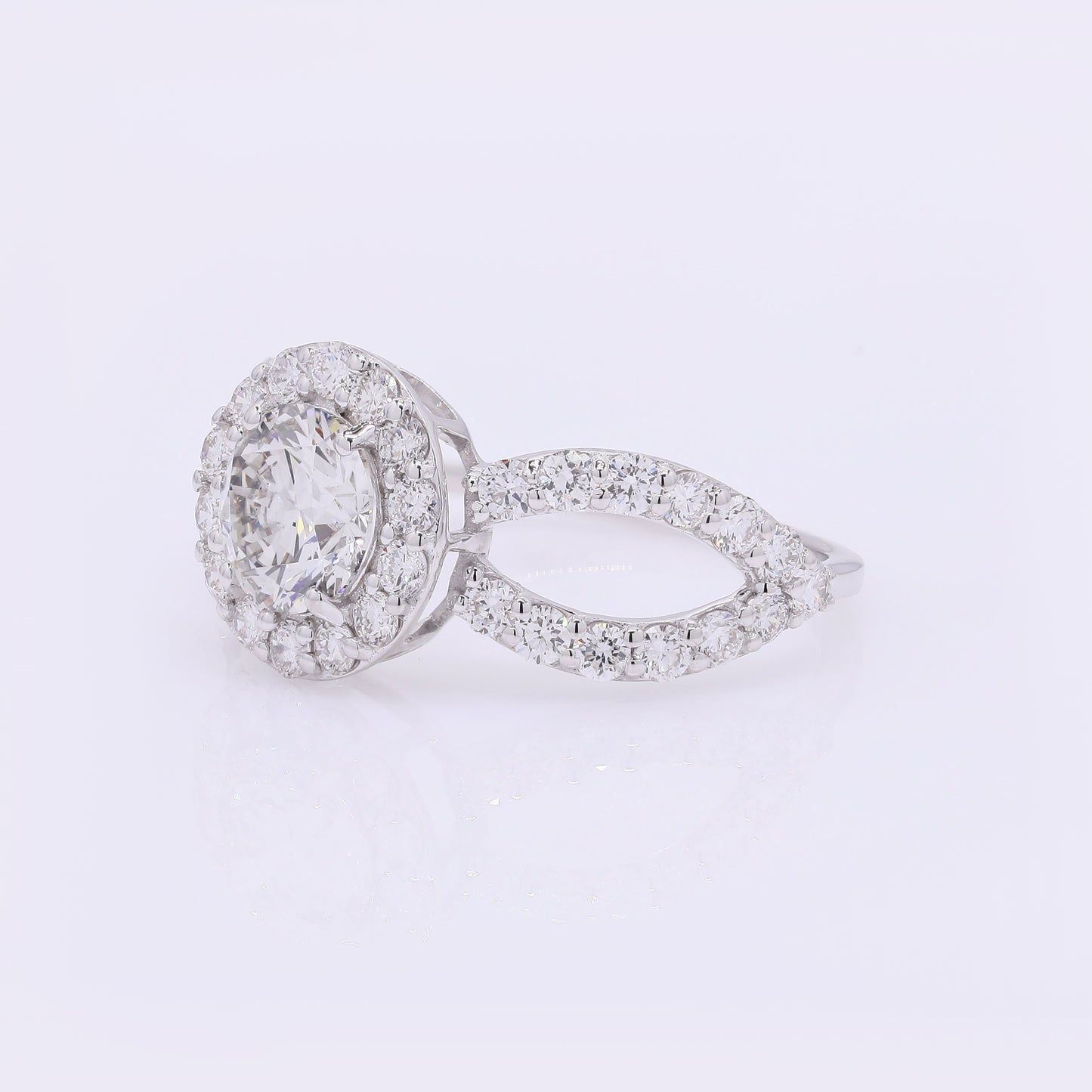 2.13 Carats Lab Grown Diamond 14K Gold Ring