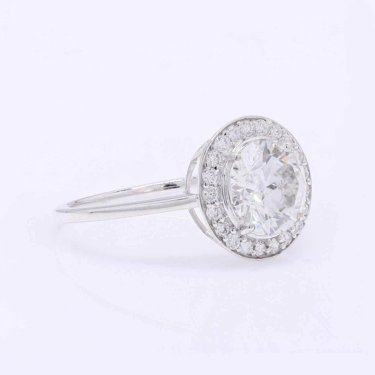 2.27 Carats Lab Grown Diamond 14K Gold Ring