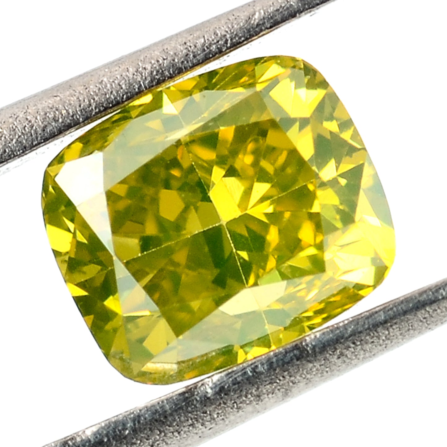 0.43 Carat Yellow Diamond Cushion Loose Gemstone