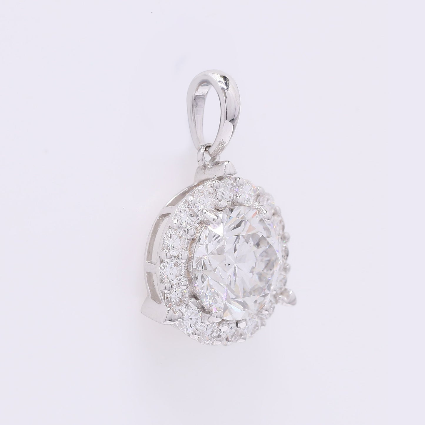 2.37 Carats Lab Grown Diamond 14K Gold Pendant