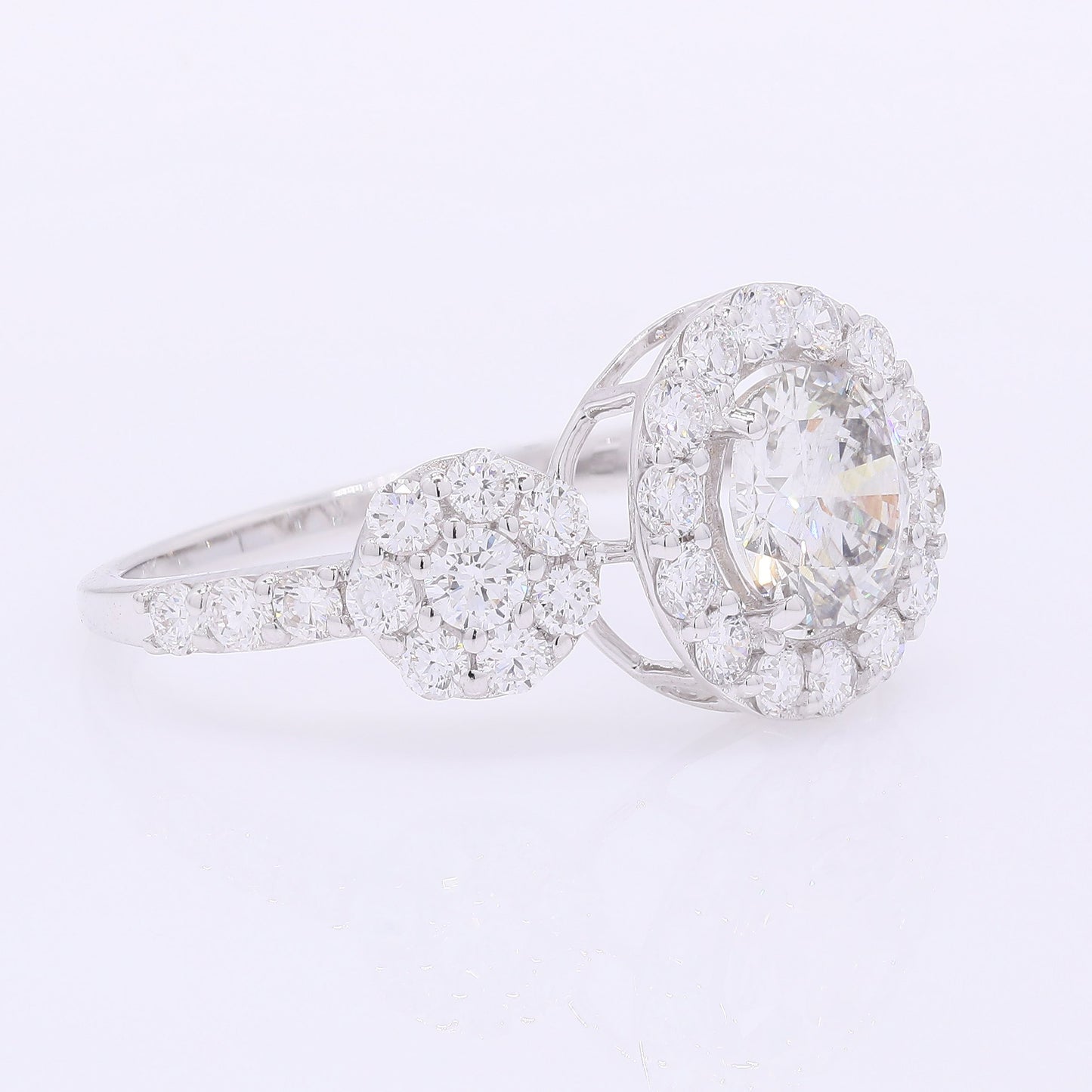 2.12 Carats Lab Grown Diamond 14K Gold Ring