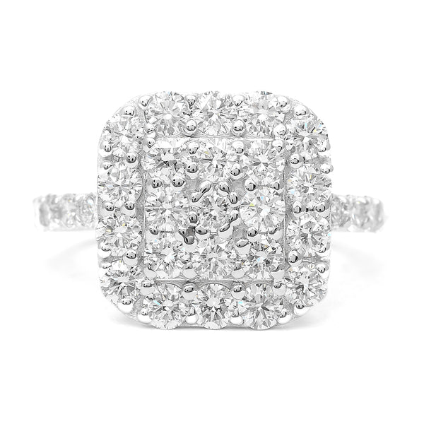 2.17 Carats Lab Grown Diamond 14K Gold Ring