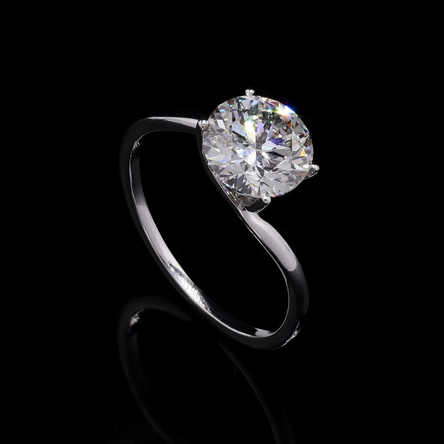 2.02 Carats Lab Grown Diamond 14K Gold Ring
