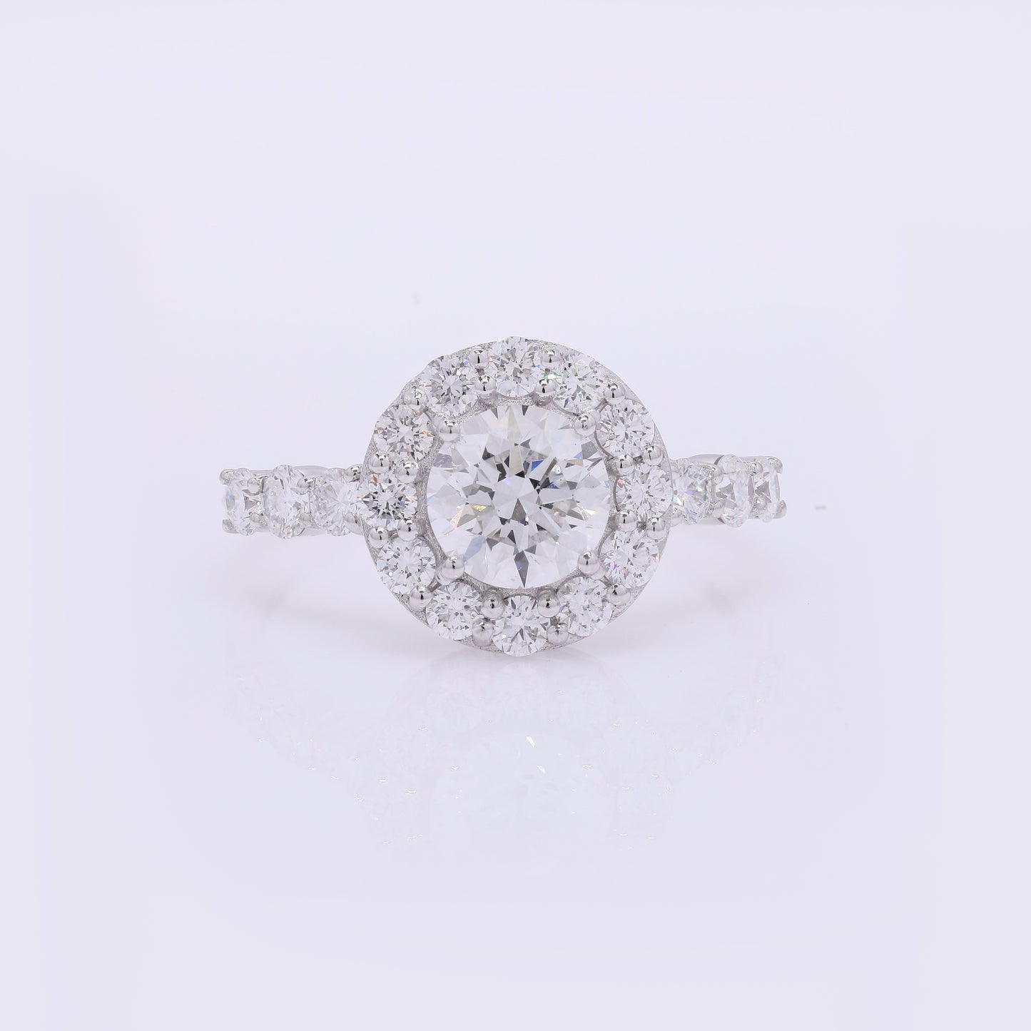 2.02 Carats Lab Grown Diamond 14K Gold Ring