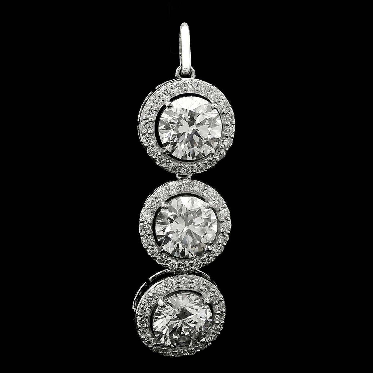 5.41 Carats Lab Grown Diamond 14K Gold Pendant