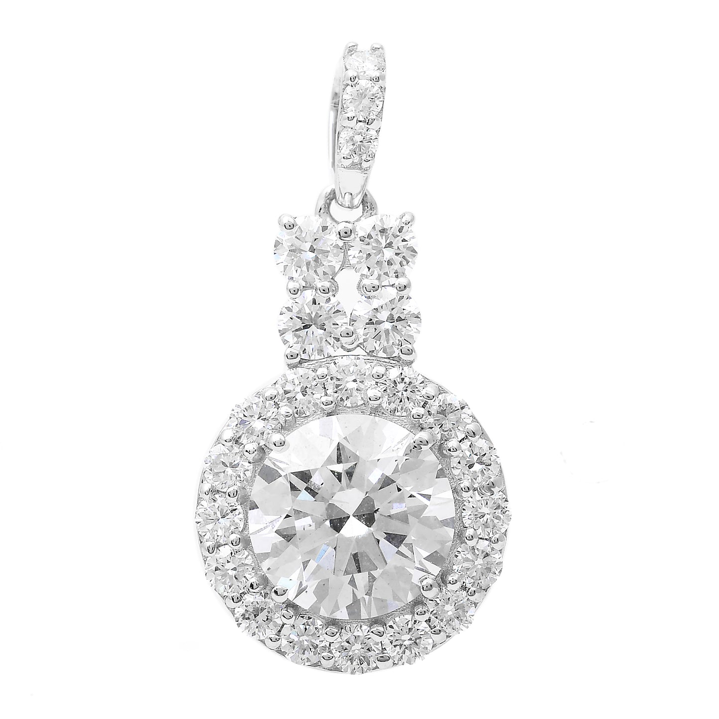 2.37 Carats Lab Grown Diamond 14K Gold Pendant