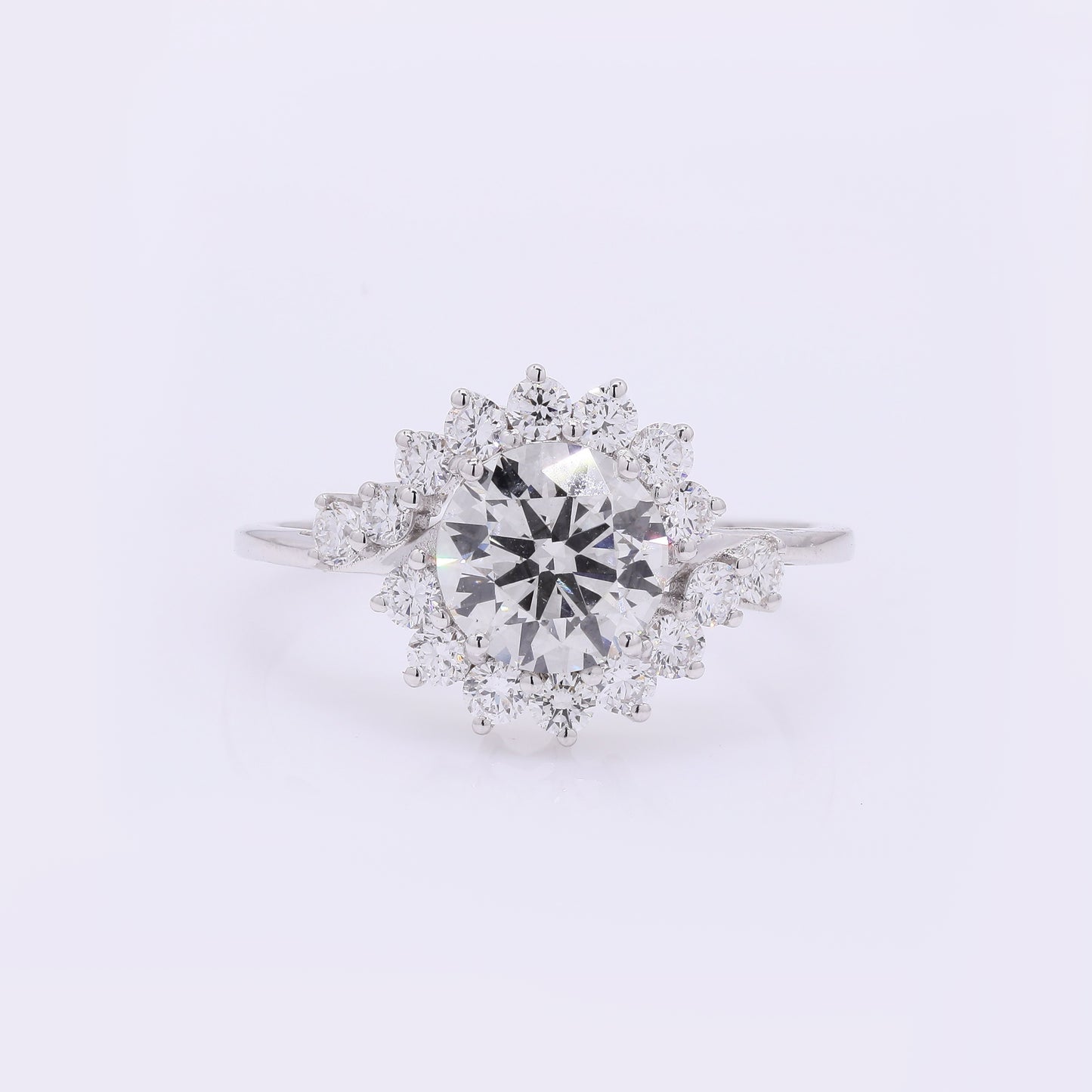 2.02 Carats Lab Grown Diamond 14K Gold Ring