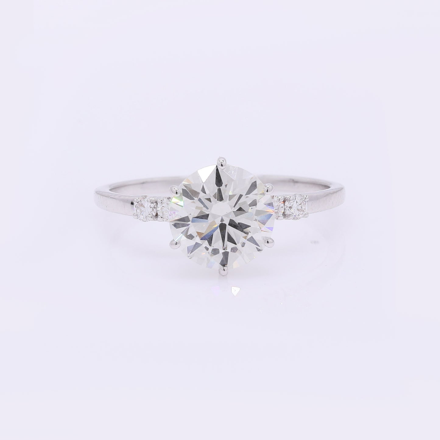2.19 Carats Lab Grown Diamond 14K Gold Ring