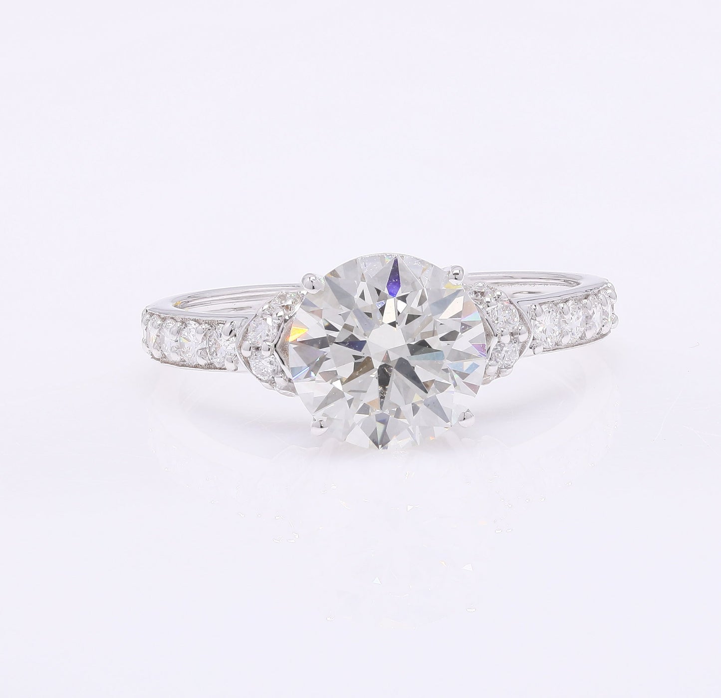 2.48 Carats Lab Grown Diamond 14K Gold Ring