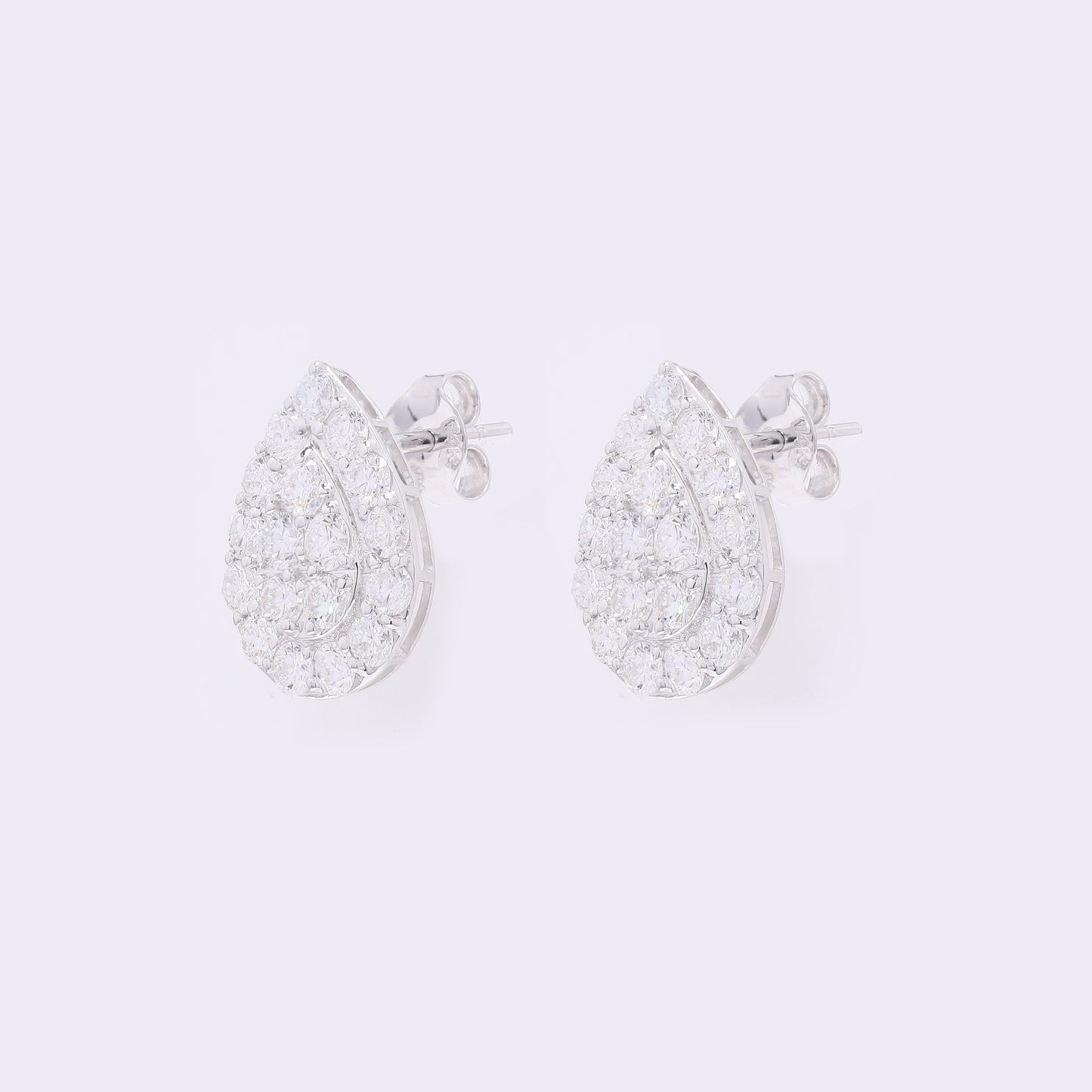 2.13 Carats Lab Grown Diamond 14K Gold Earrings