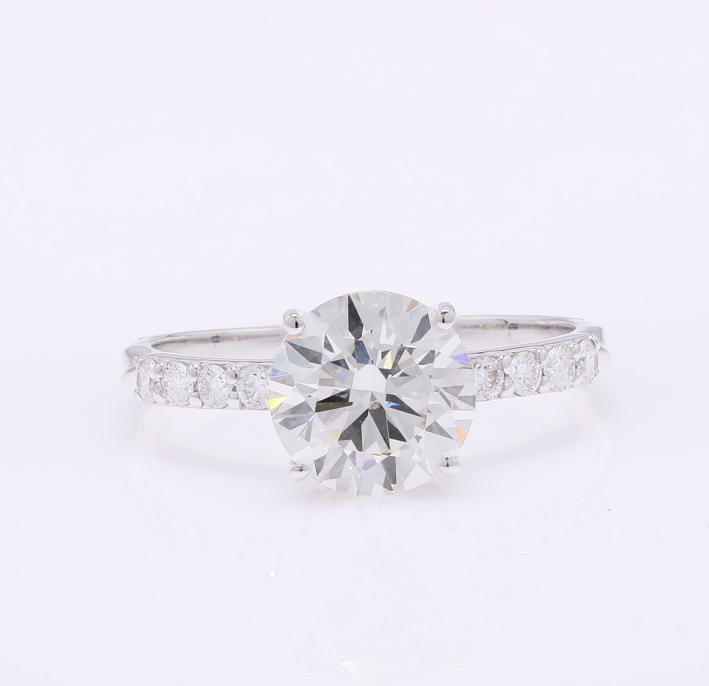 2.29 Carats Lab Grown Diamond 14K Gold Ring