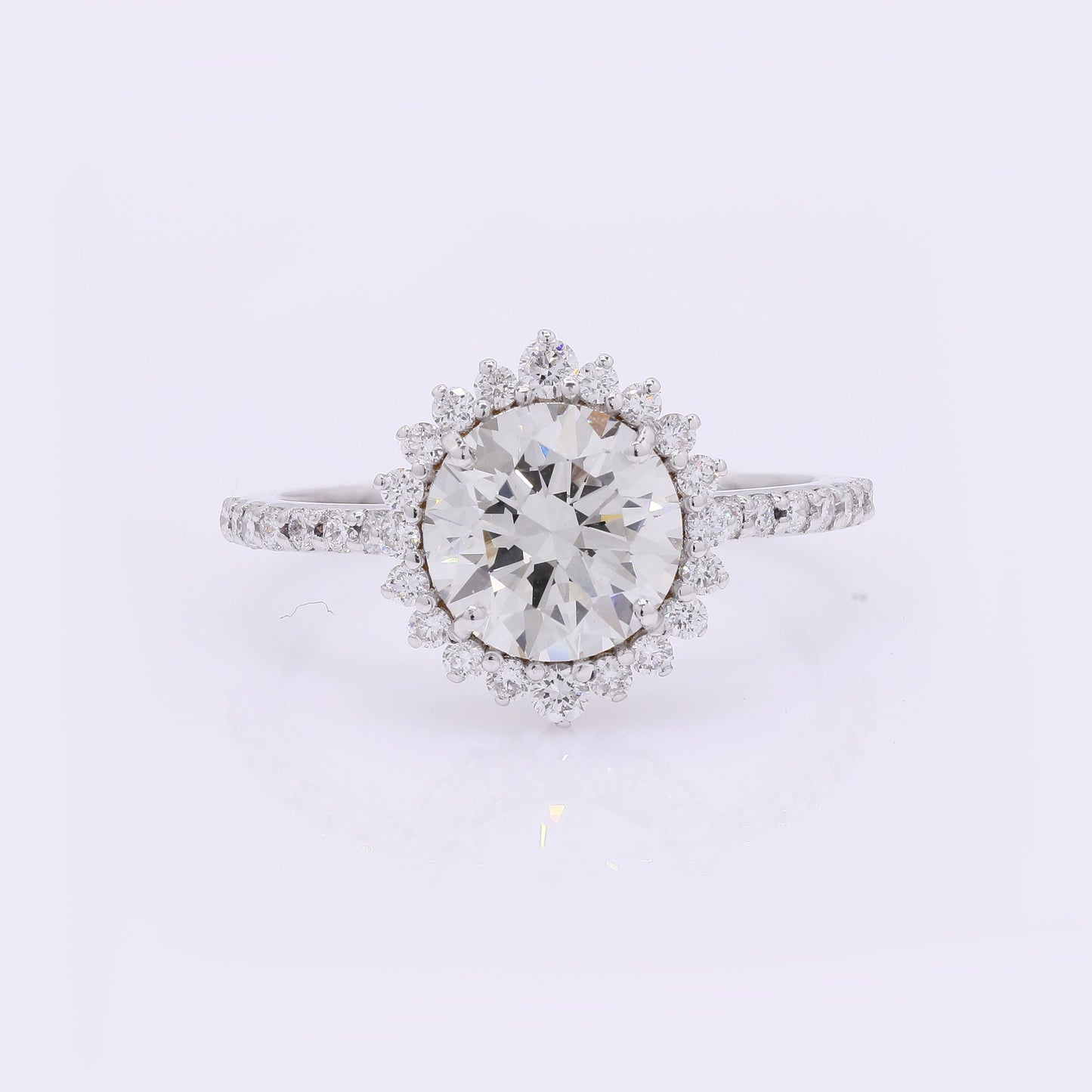 2.48 Carats Lab Grown Diamond 14K Gold Ring
