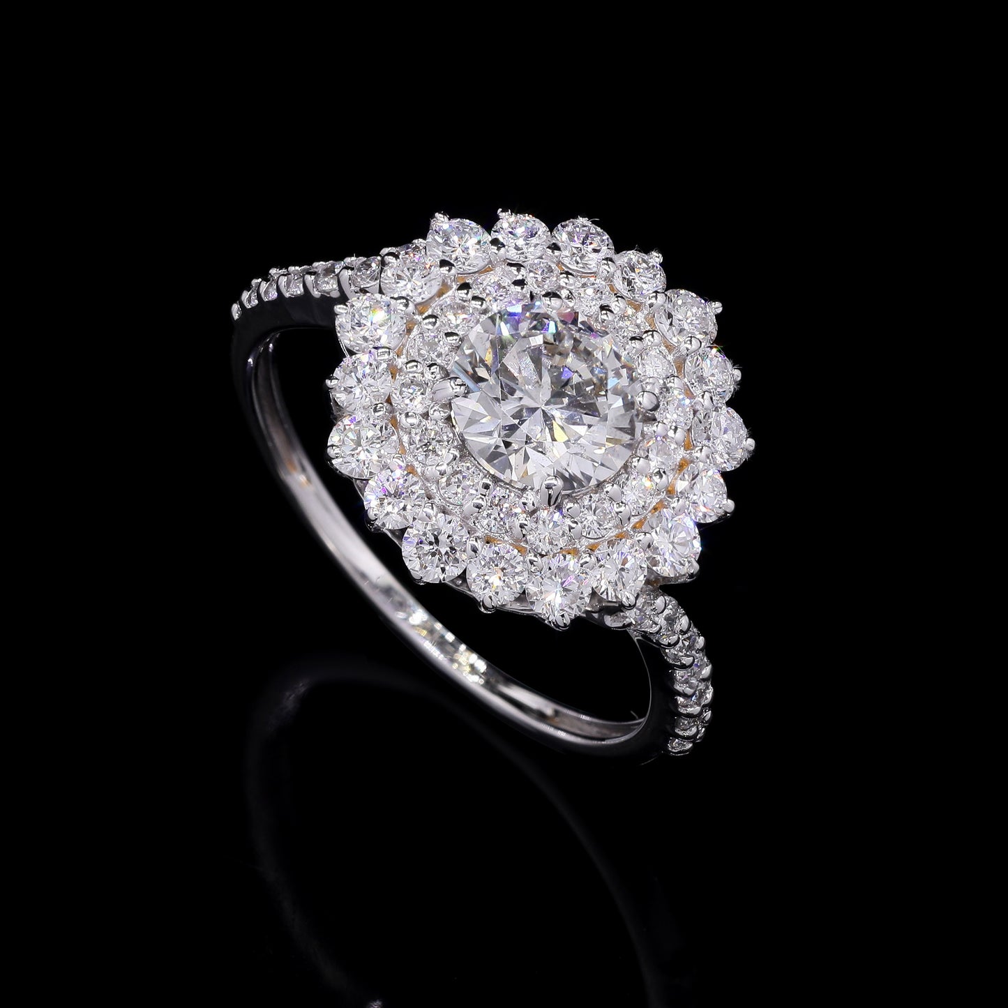 2.08 Carats Lab Grown Diamond 14K Gold Ring