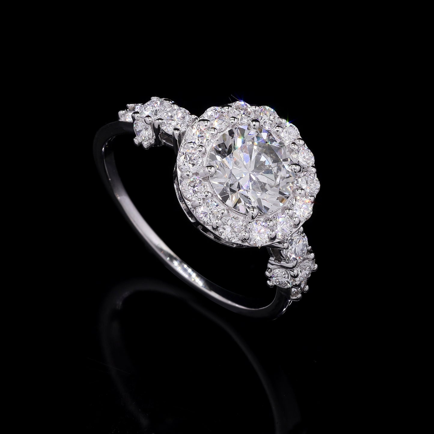 2.01 Carats Lab Grown Diamond 14K Gold Ring
