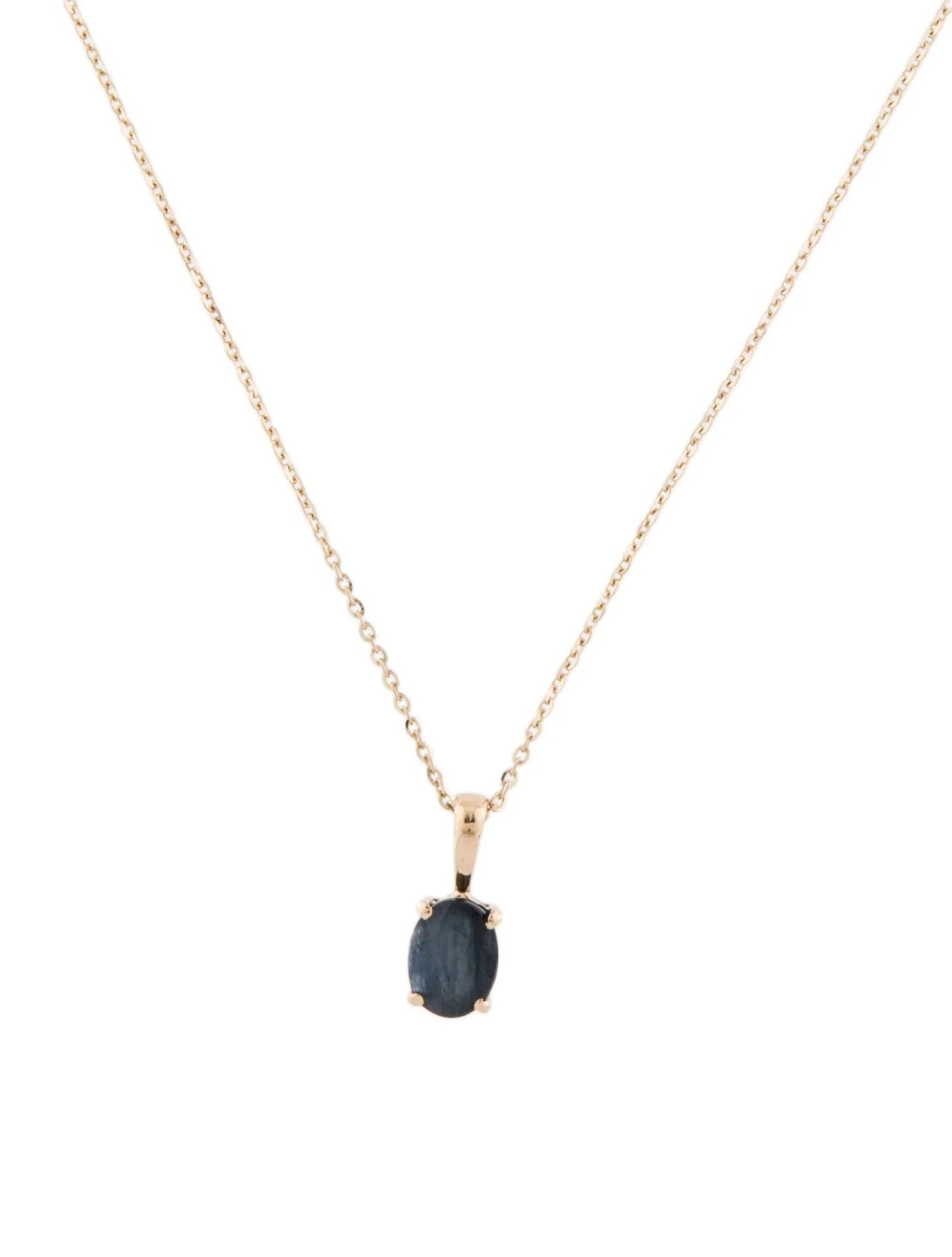 14K Sapphire Pendant