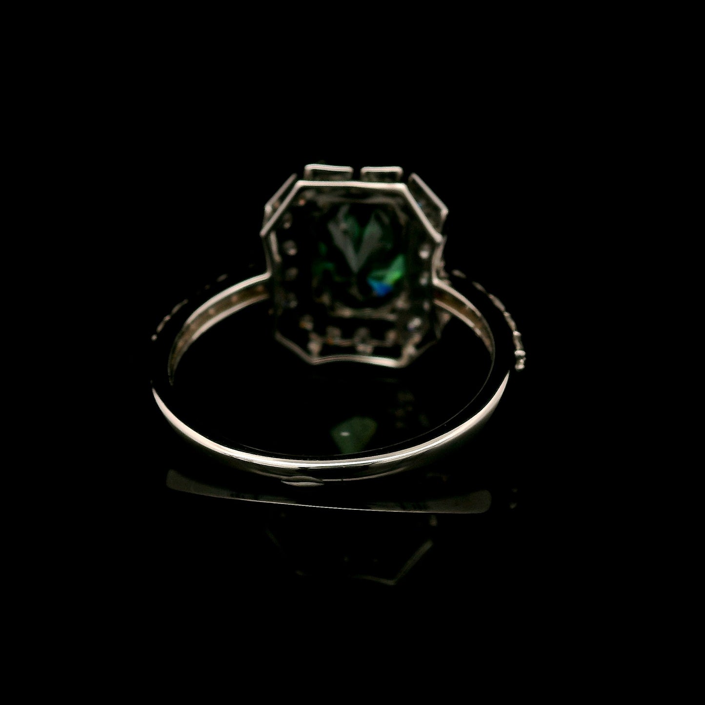 2.24 Carats Green Lab Grown Diamond 14K Gold Ring