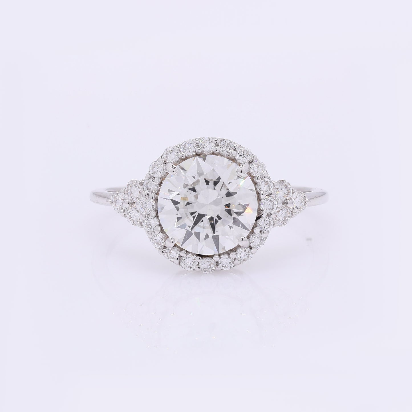 2.44 Carats Lab Grown Diamond 14K Gold Ring