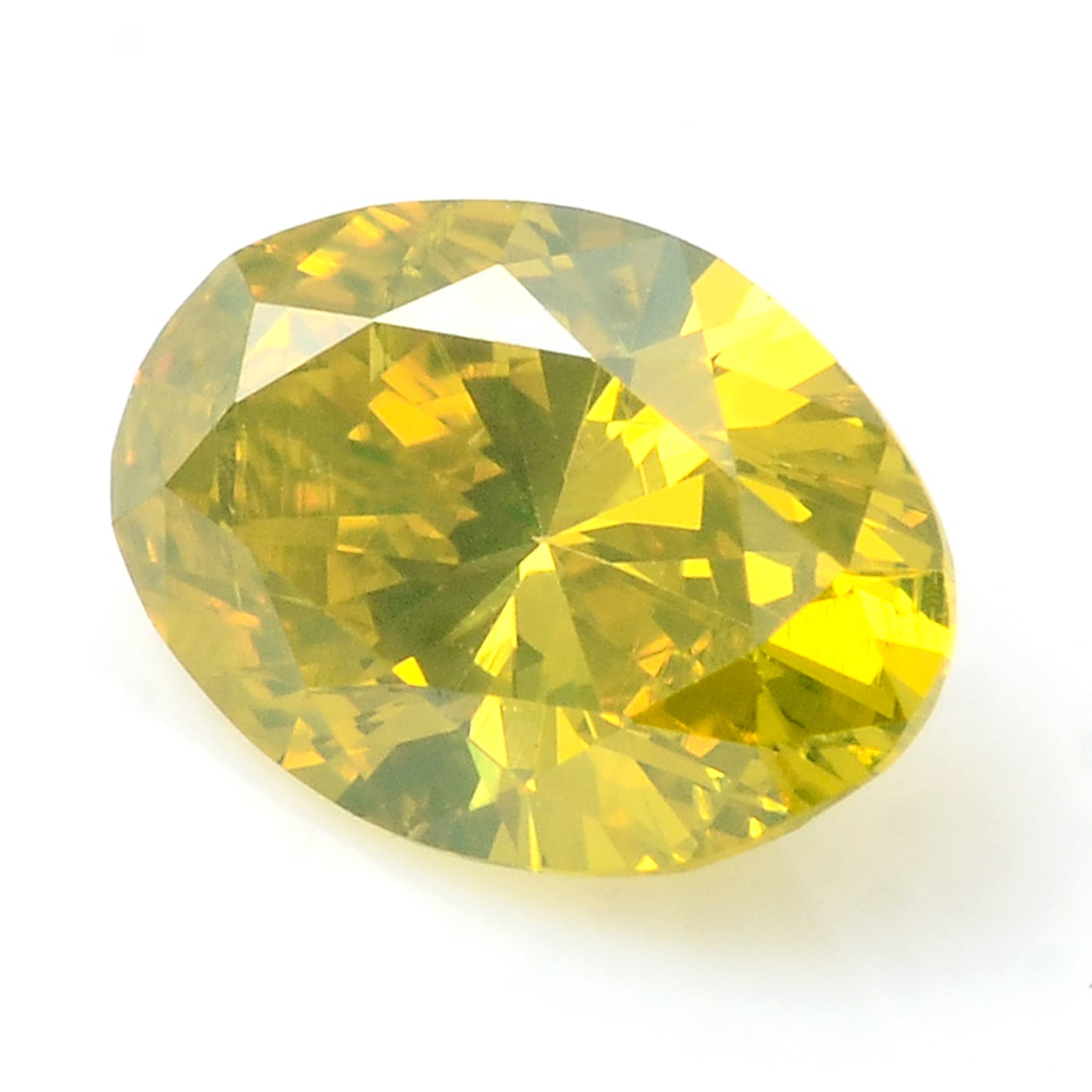 0.28 Carat Yellow Diamond Oval Loose Gemstone