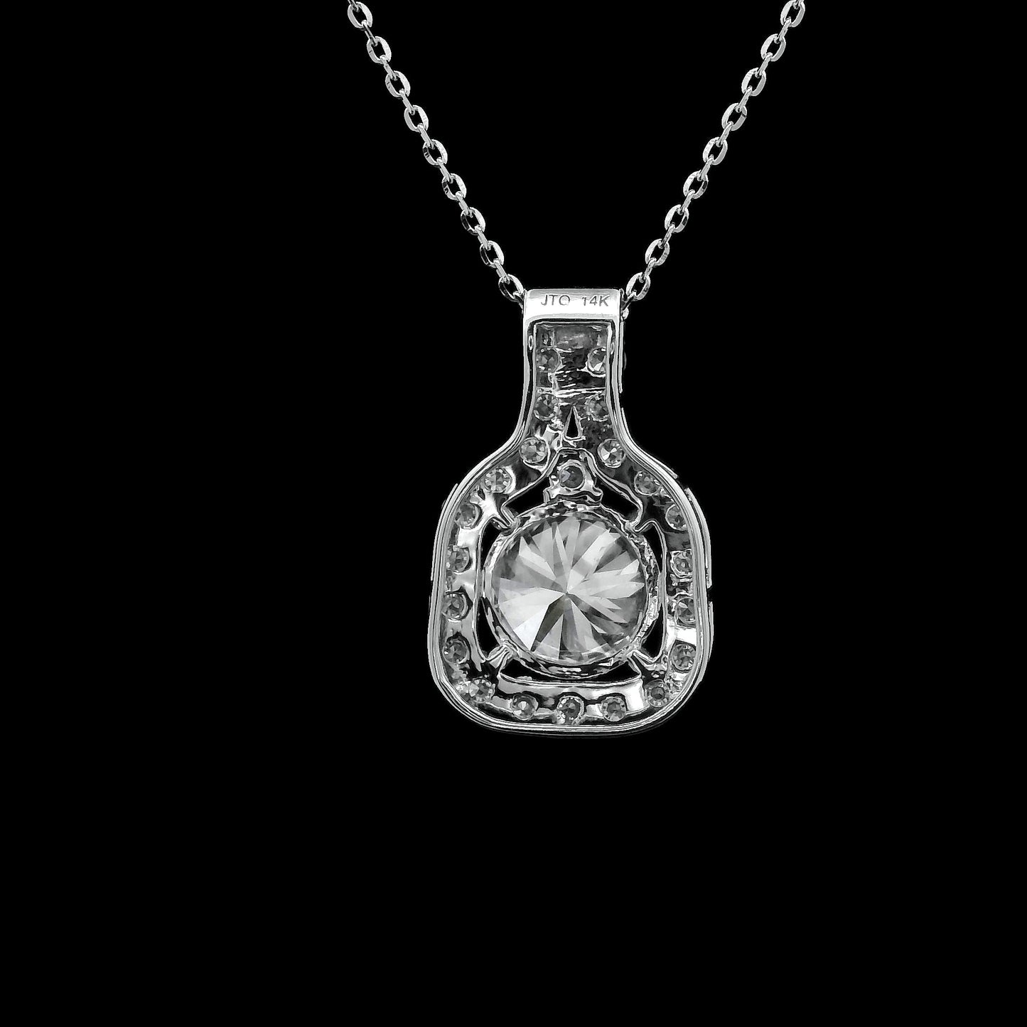 2.36 Carats Lab Grown Diamond 14K Gold Pendant