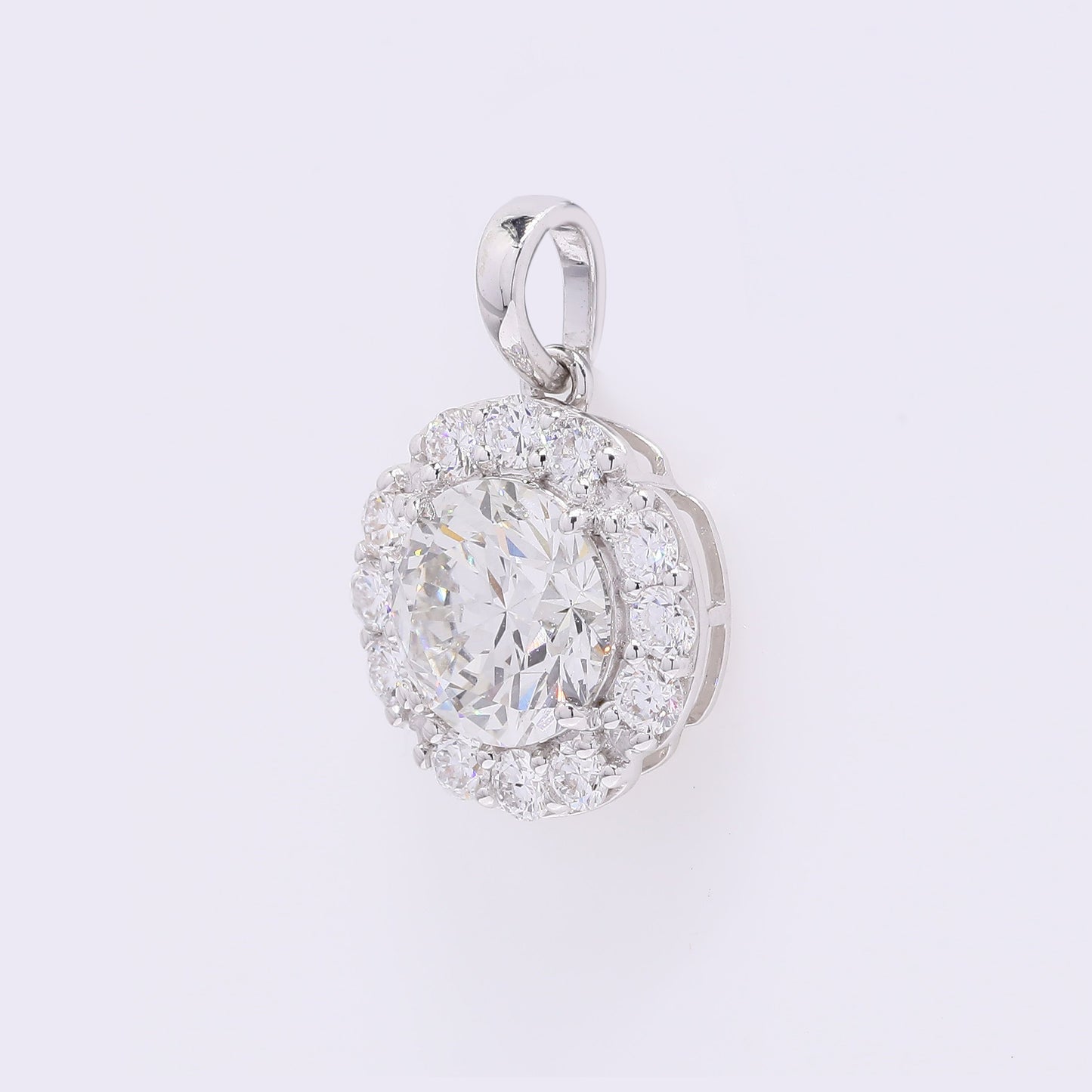 2.02 Carats Lab Grown Diamond 14K Gold Pendant