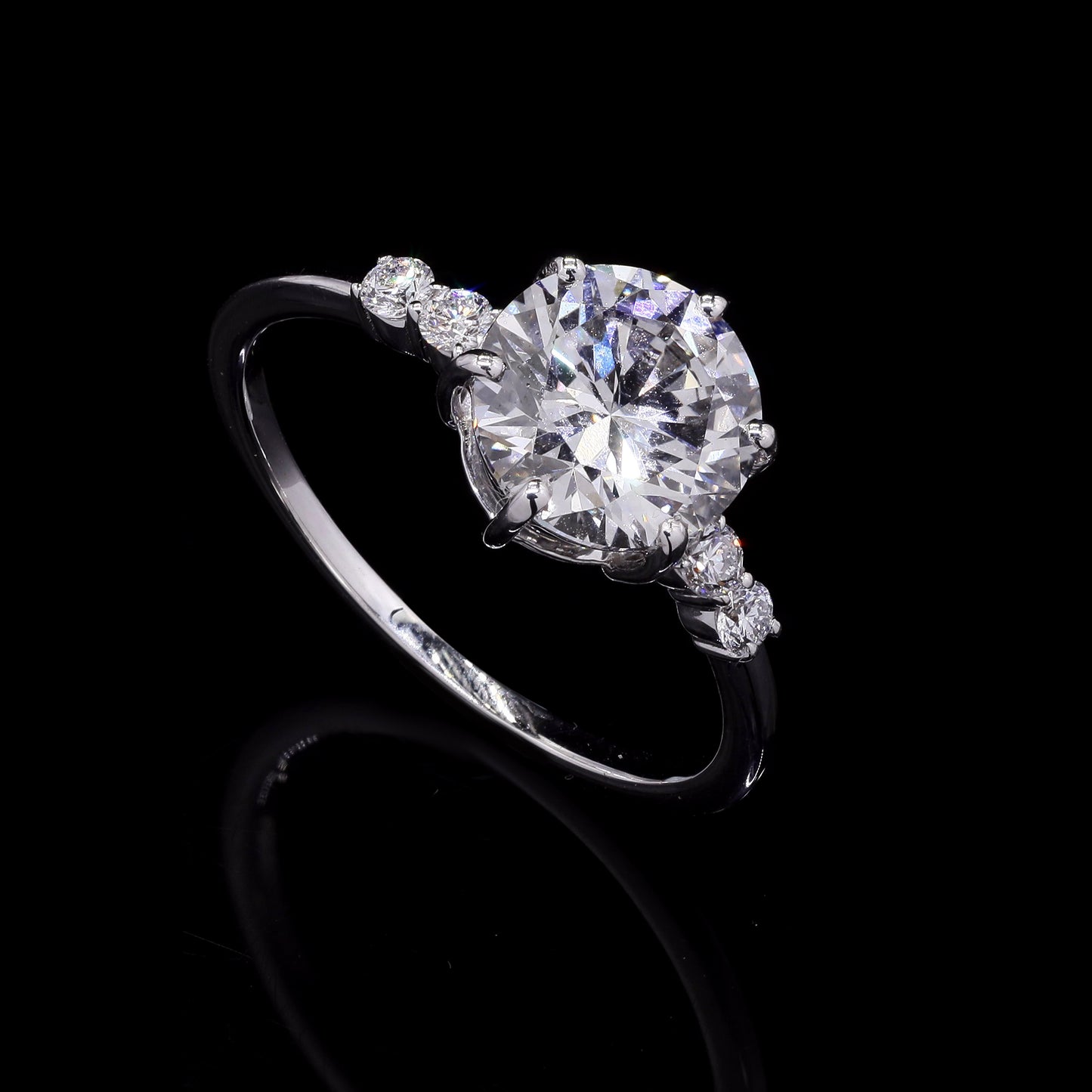 2.18 Carats Lab Grown Diamond 14K Gold Ring