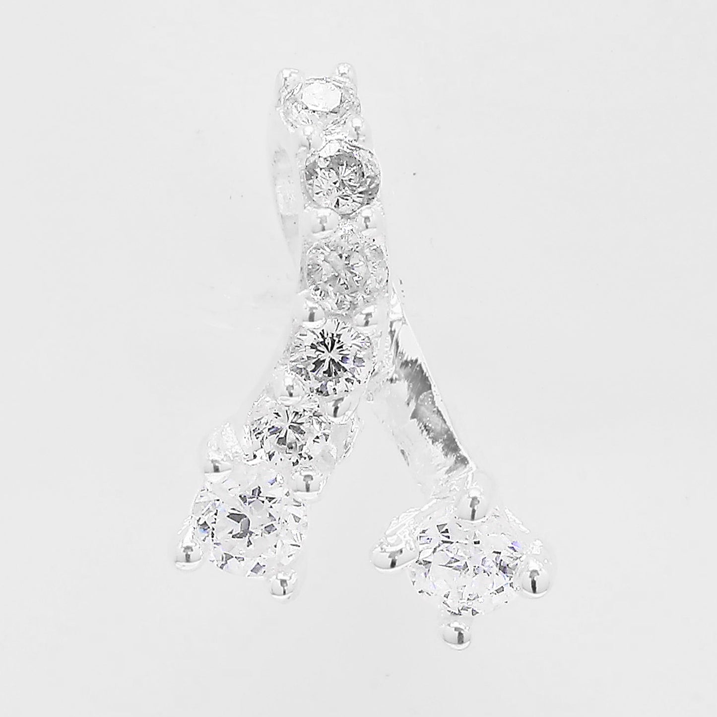 0.36 Ct Round Cubic Zirconia 925 Silver Pendant