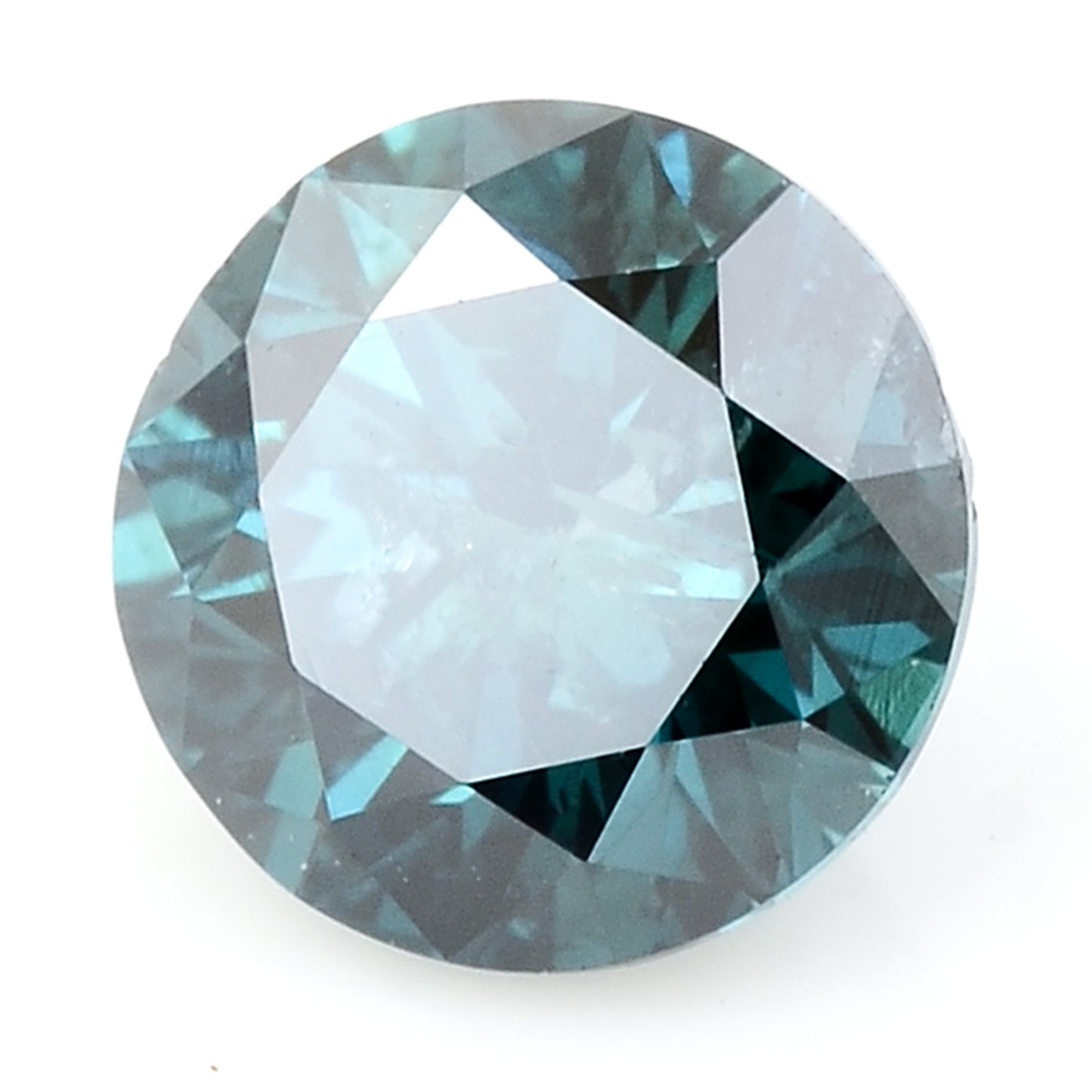 0.42 Blue Diamond Round Loose Gemstone