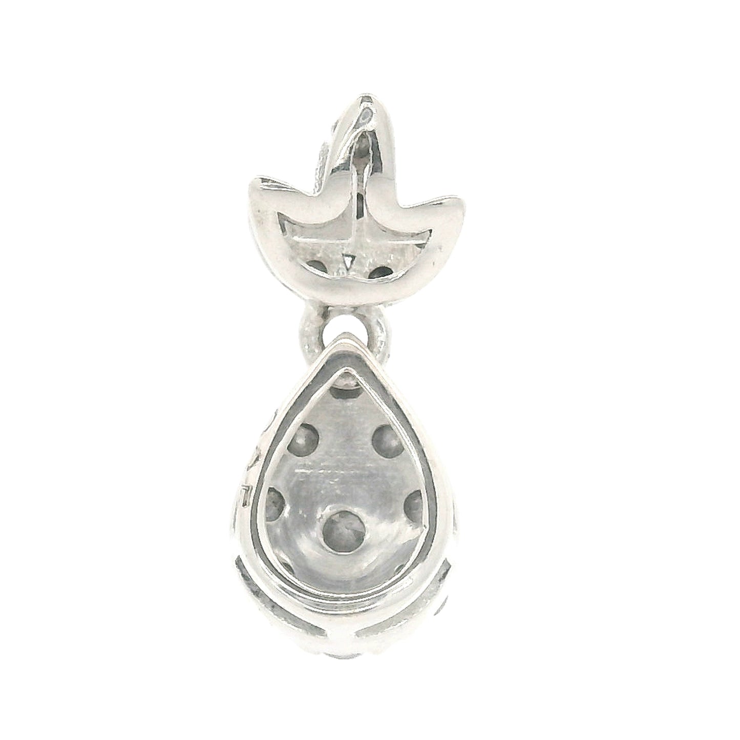 0.21 Ct Round Diamond 925 Sterling Silver Pendant