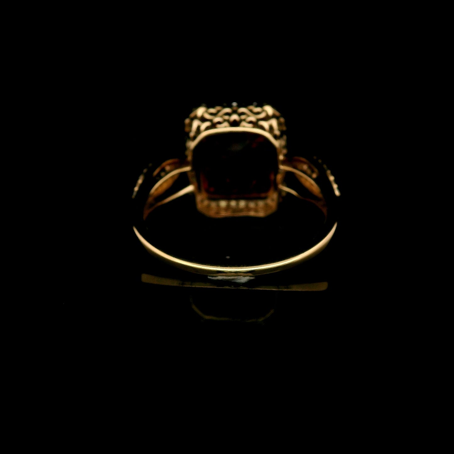 5.03 Ct Emerald Cut Lab Grown Ruby 14K Gold Ring
