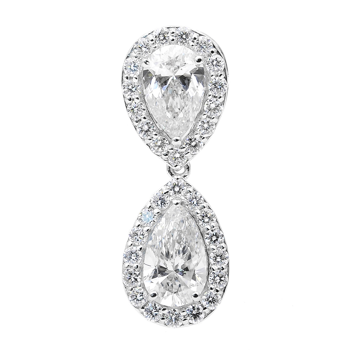 2.98 Carats Lab Grown Diamond 14K Gold Pendant