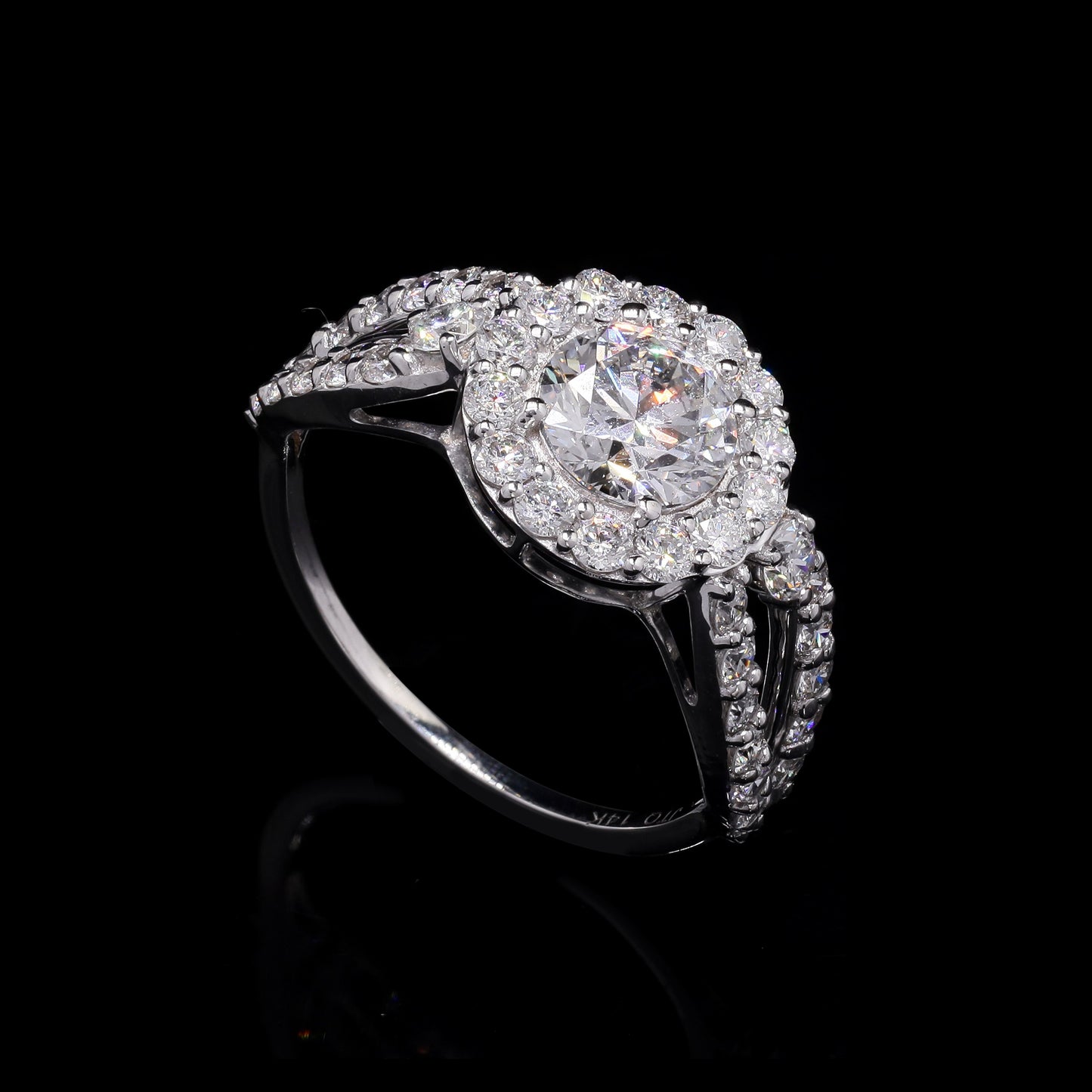 2.22 Carats Lab Grown Diamond 14K Gold Ring