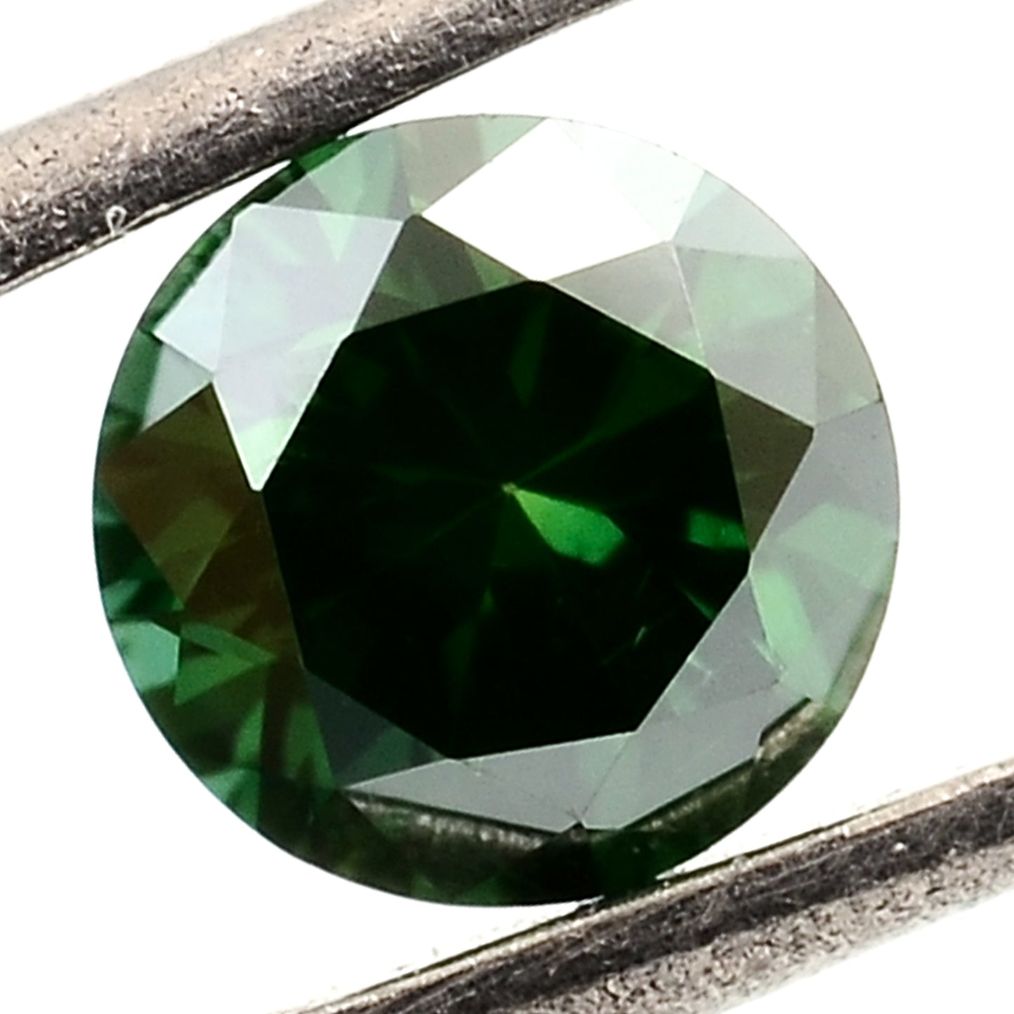 0.55 Green Diamond Round Loose Gemstone