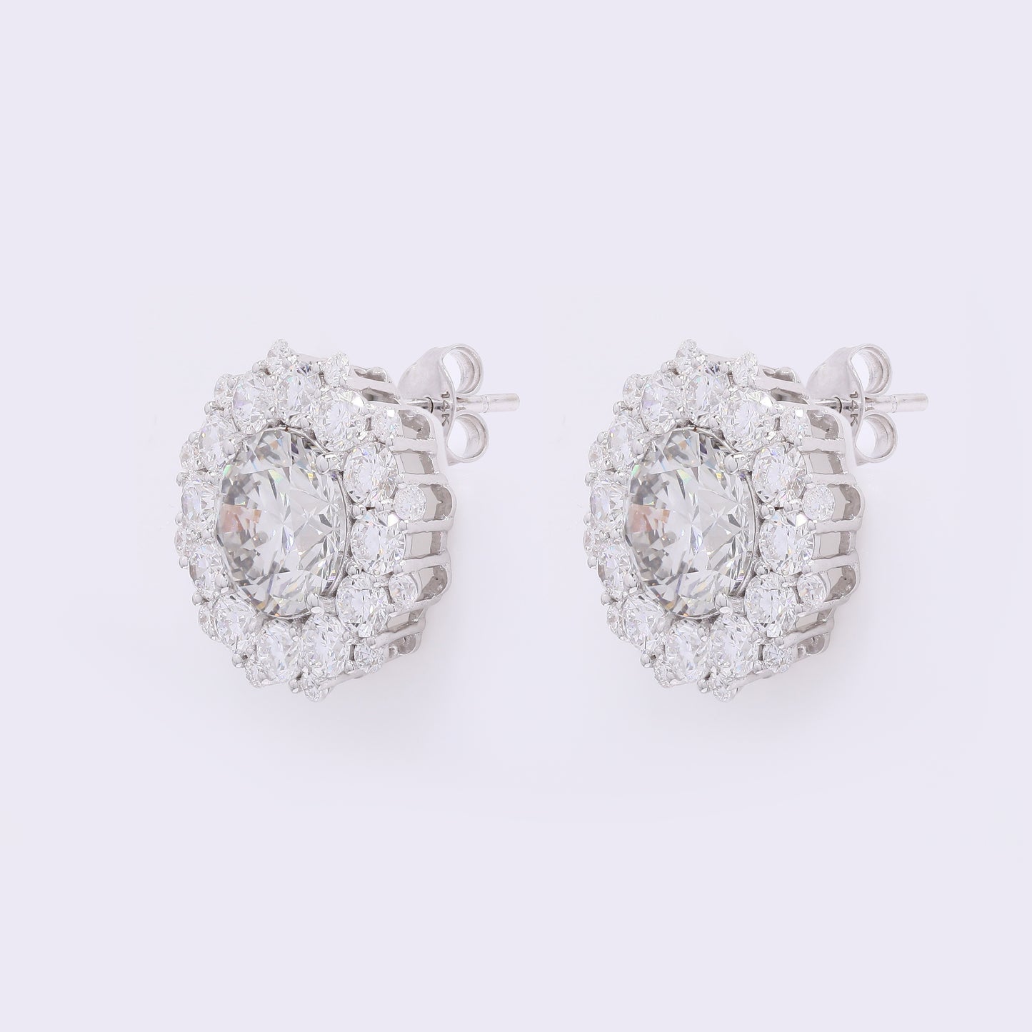 5.01 Carats Lab Grown Diamond 14K Gold Earrings