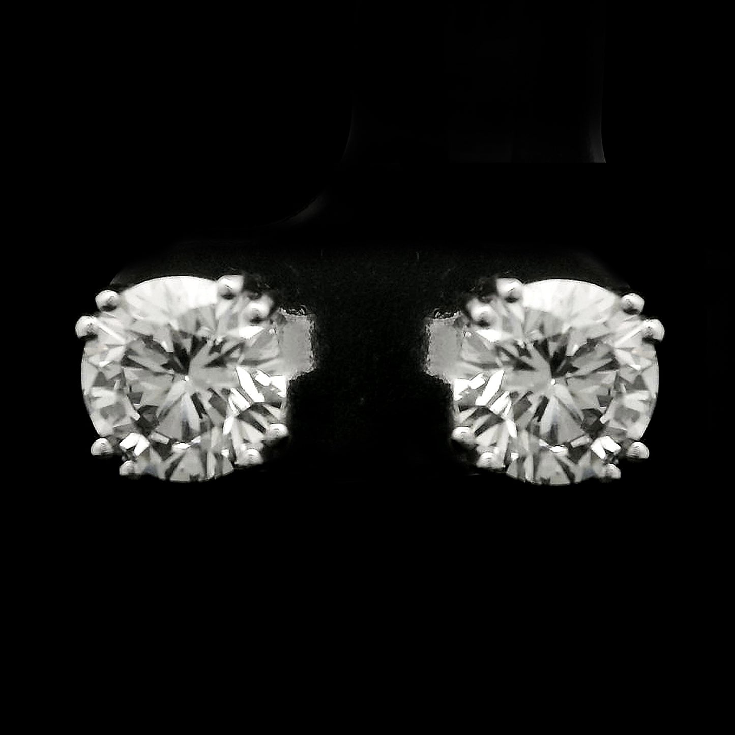 2.17 Carats Lab Grown Diamond 14K Gold Earrings