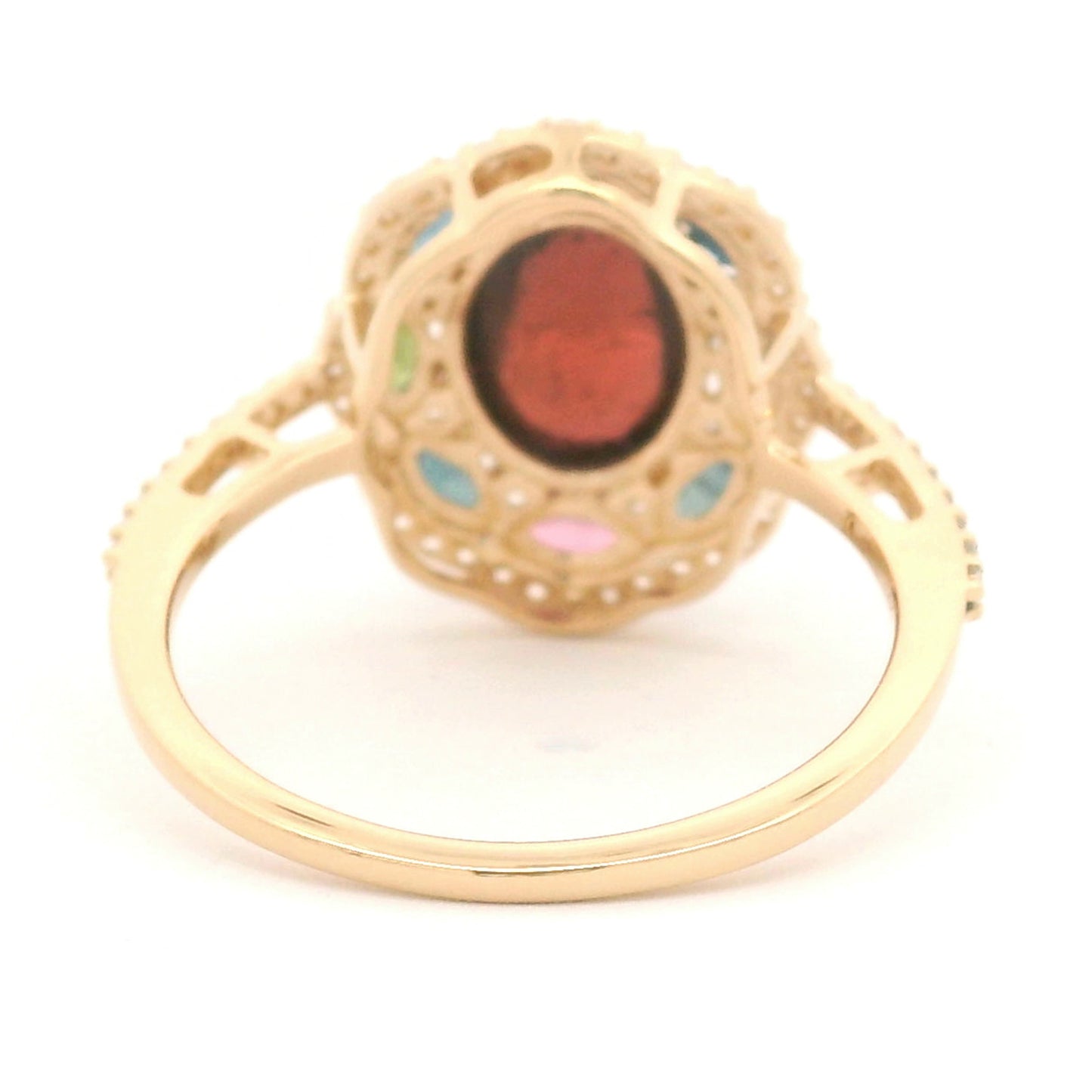 2.90 Ct Oval Tourmaline 14K Gold Ring