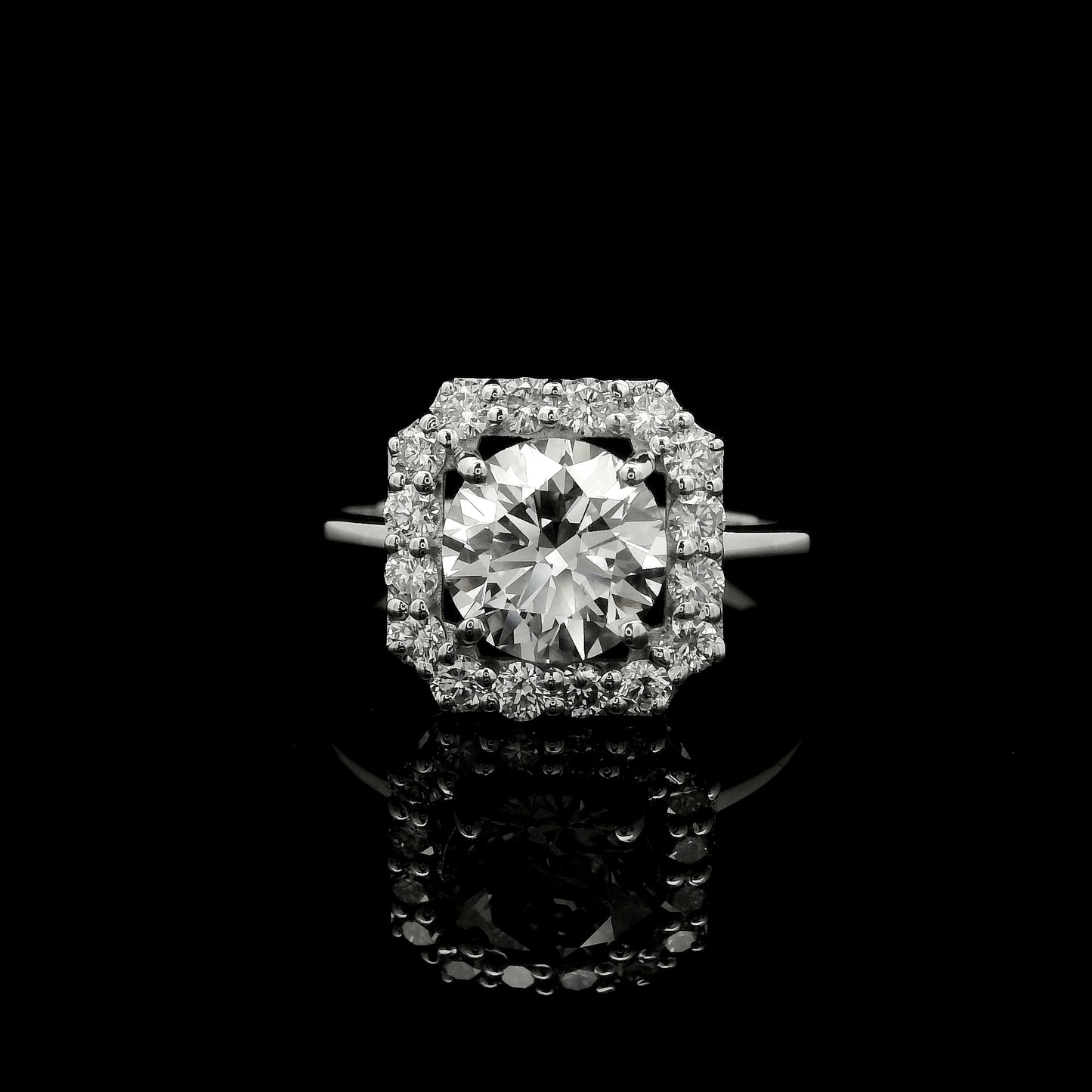 2.05 Carats Lab Grown Diamond 14K Gold Ring