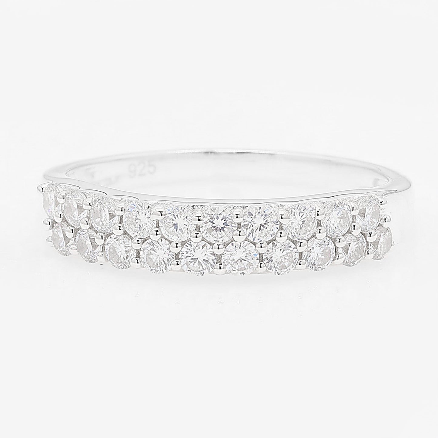 2.04 Ct Round Cubic Zirconia 925 Silver Ring